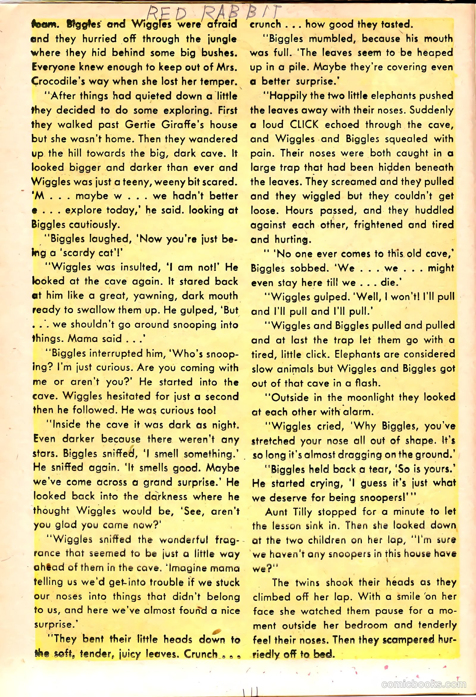 "Red" Rabbit Comics #11 (1949) — page 16 of 36