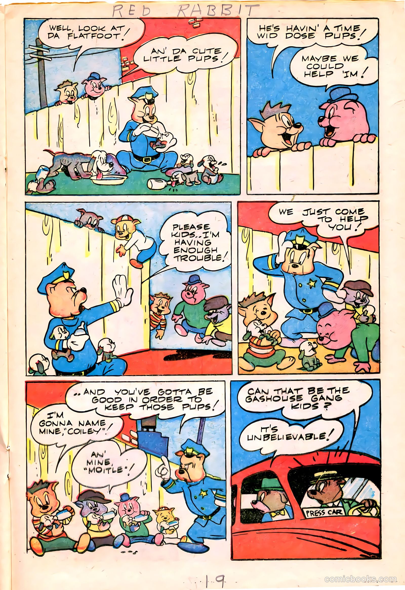 "Red" Rabbit Comics #11 (1949) — page 21 of 36