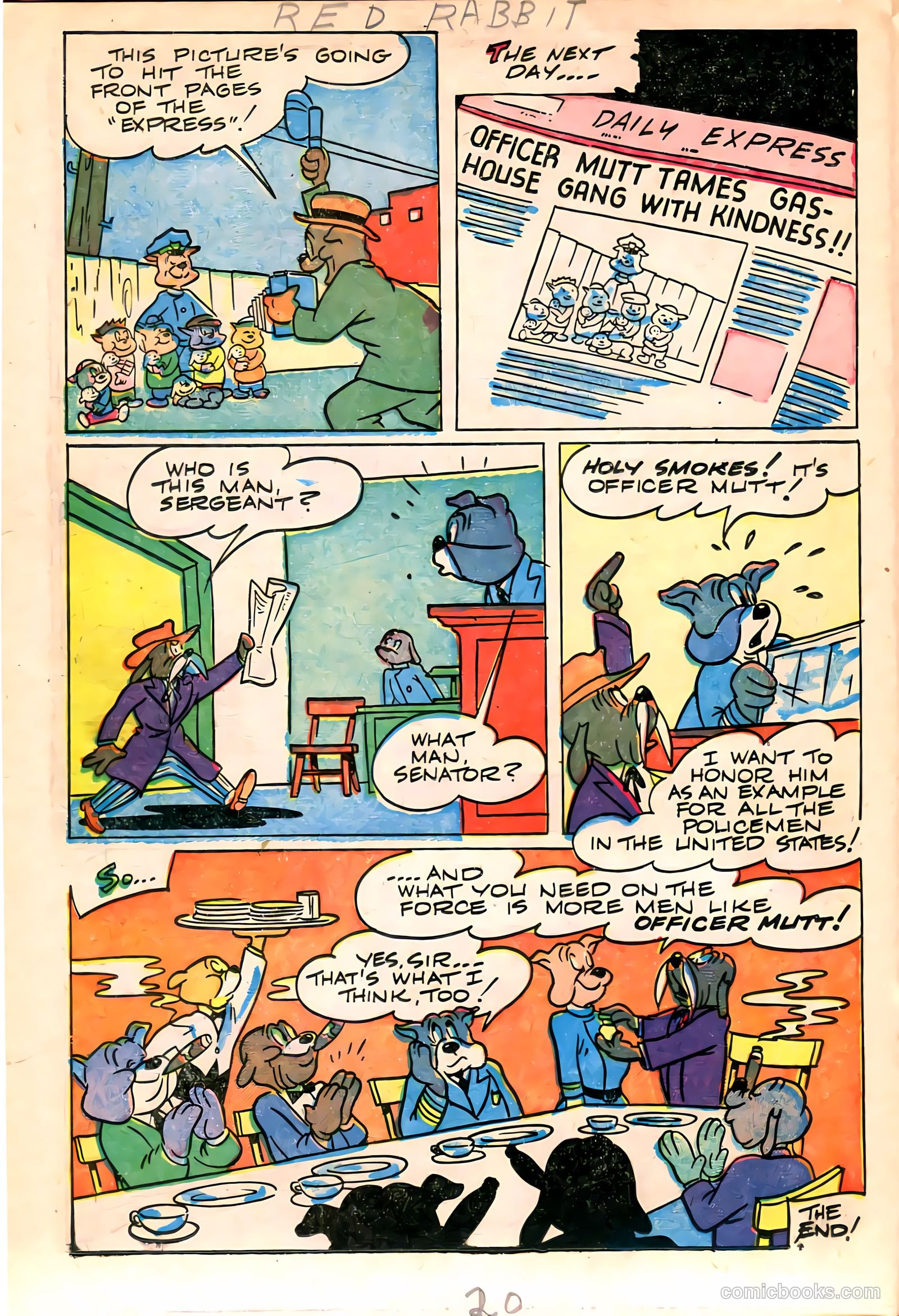 "Red" Rabbit Comics #11 (1949) — page 22 of 36