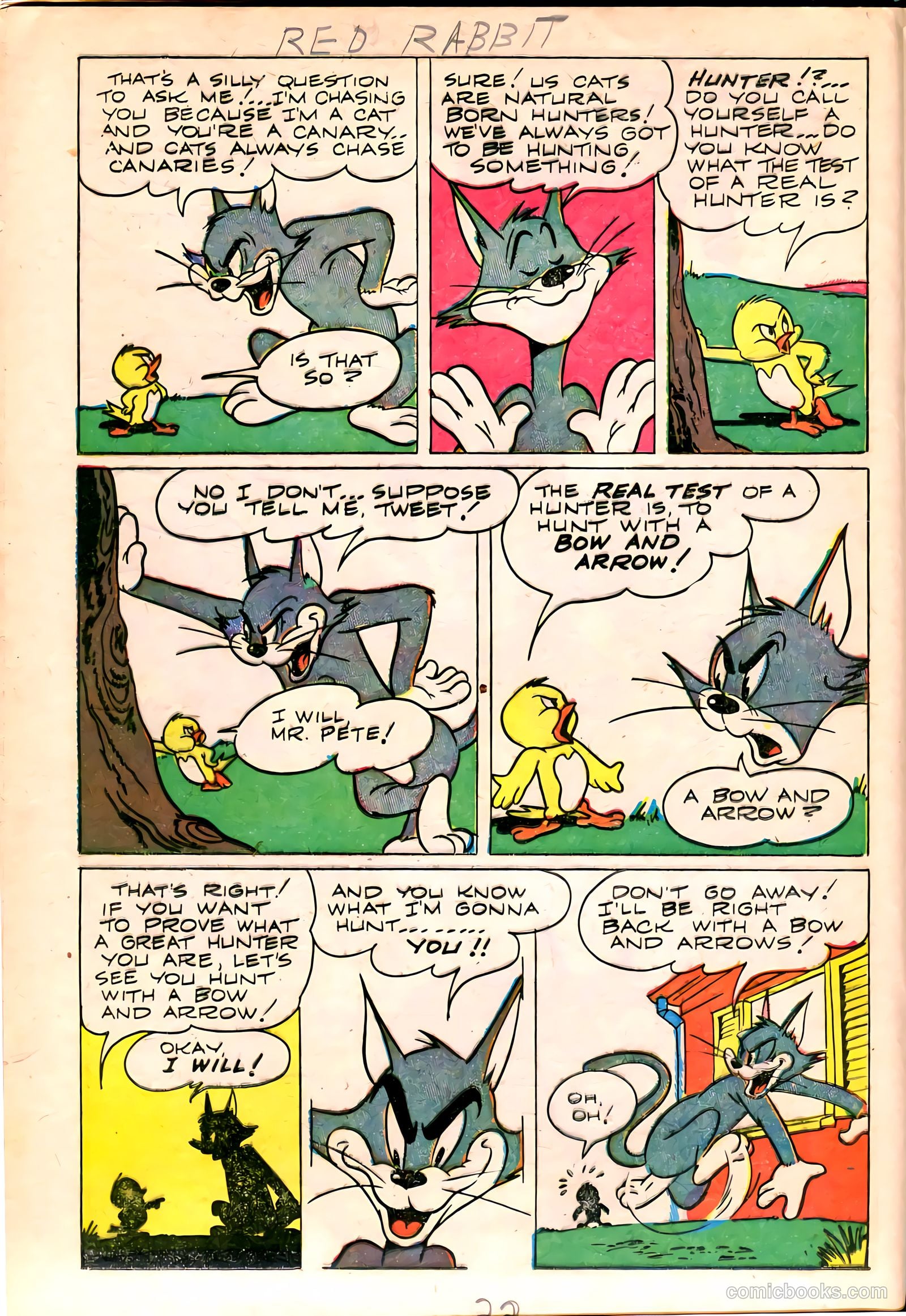"Red" Rabbit Comics #11 (1949) — page 24 of 36