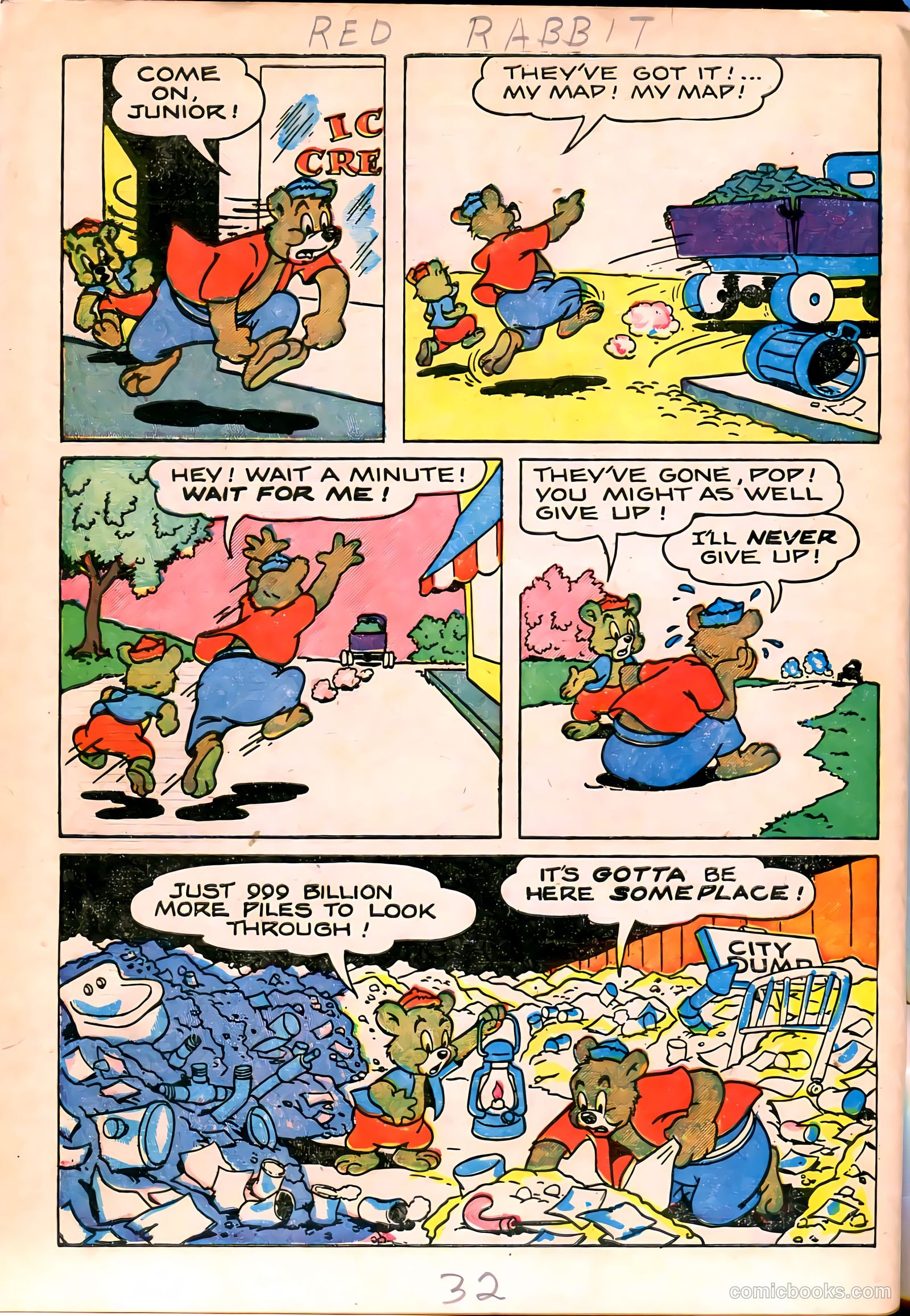 "Red" Rabbit Comics #11 (1949) — page 34 of 36