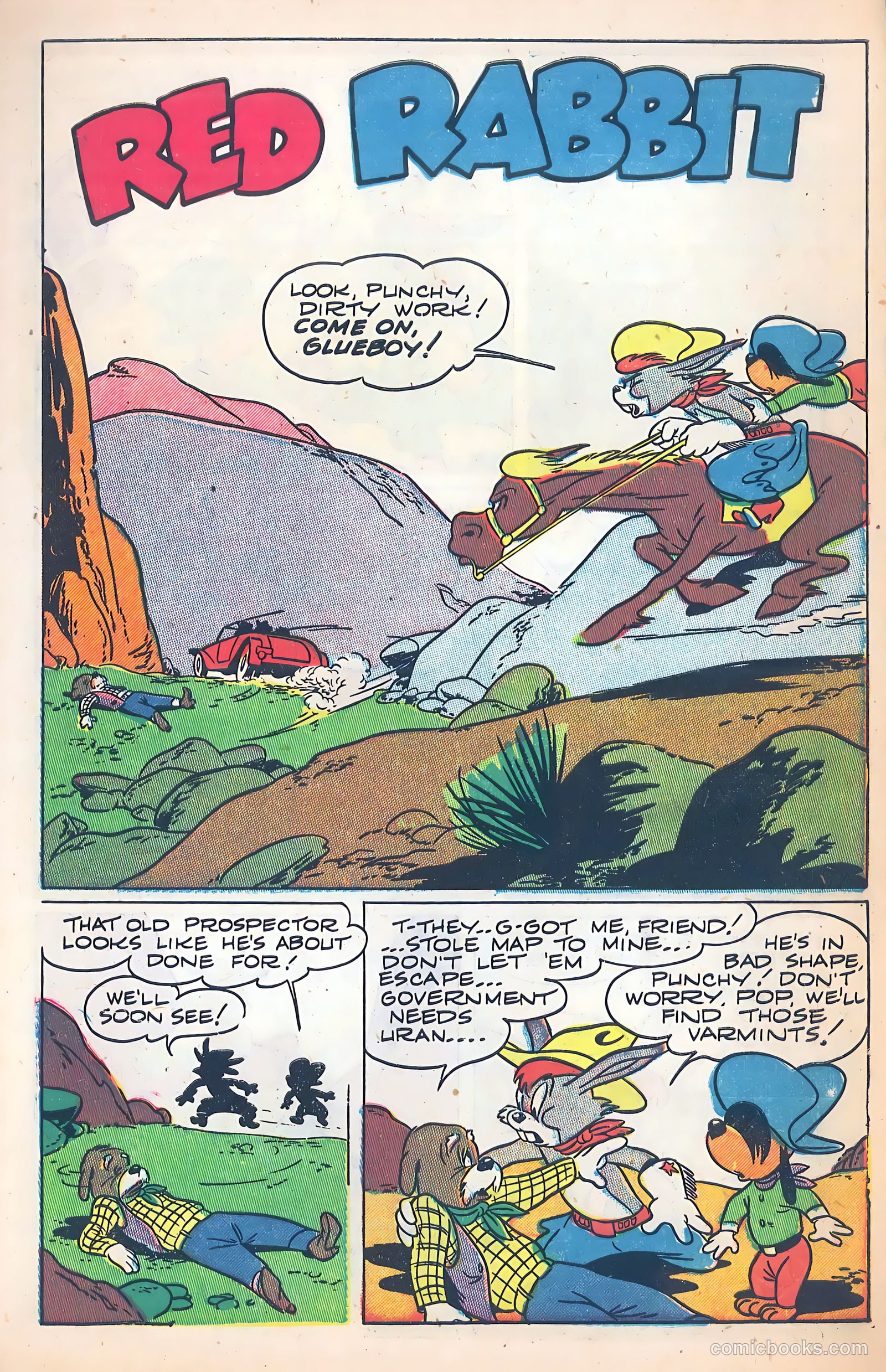 "Red" Rabbit Comics #12 (1949) — page 3 of 36
