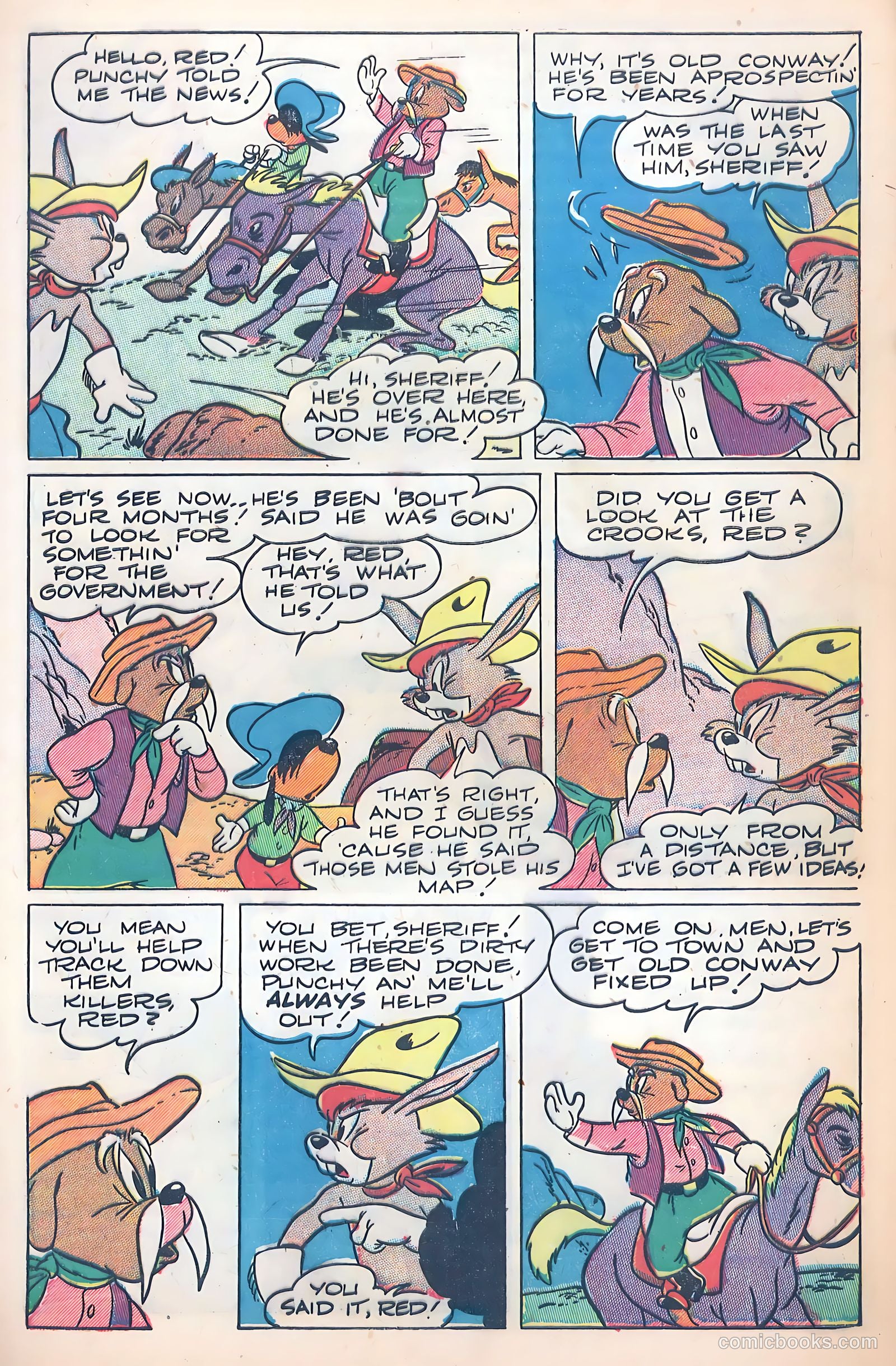 "Red" Rabbit Comics #12 (1949) — page 5 of 36