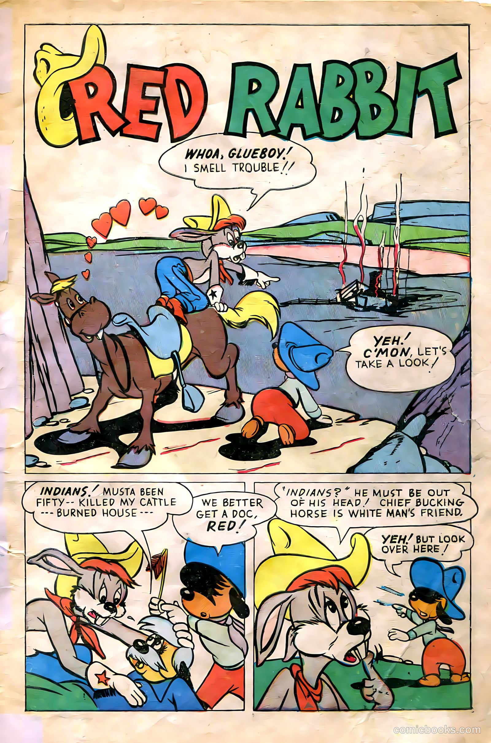 "Red" Rabbit Comics #13 (1949) — page 3 of 36