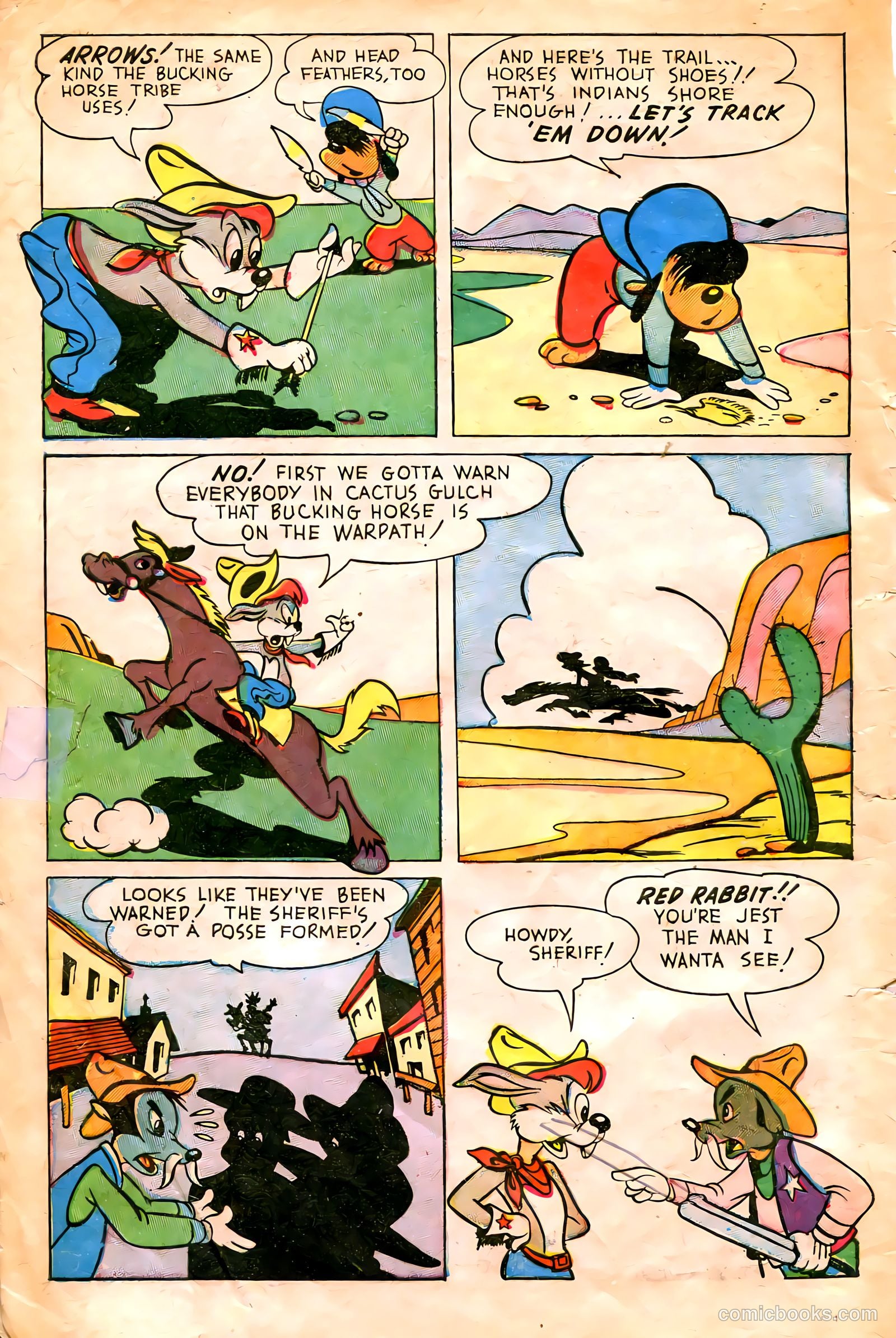 "Red" Rabbit Comics #13 (1949) — page 4 of 36