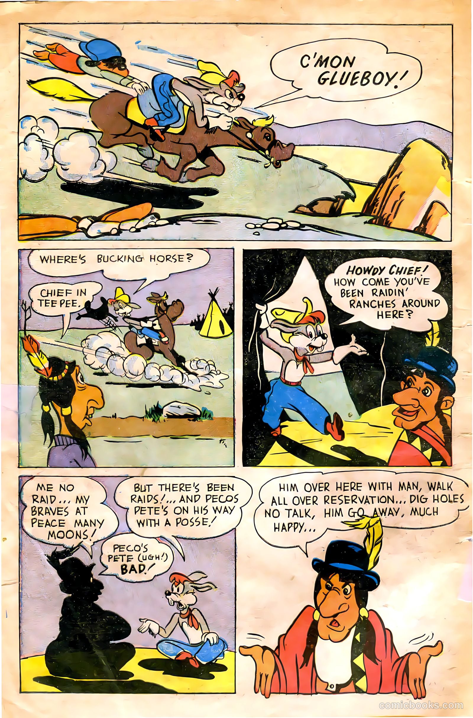 "Red" Rabbit Comics #13 (1949) — page 6 of 36