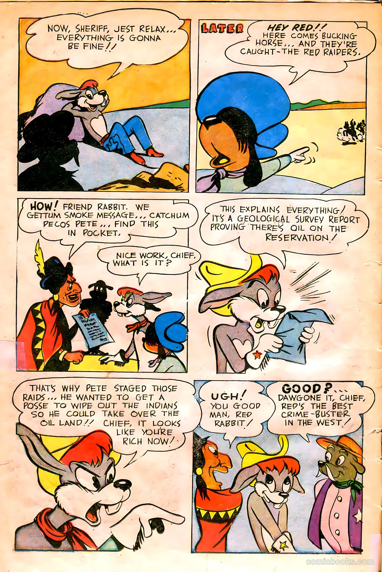 "Red" Rabbit Comics #13 (1949) — page 12 of 36