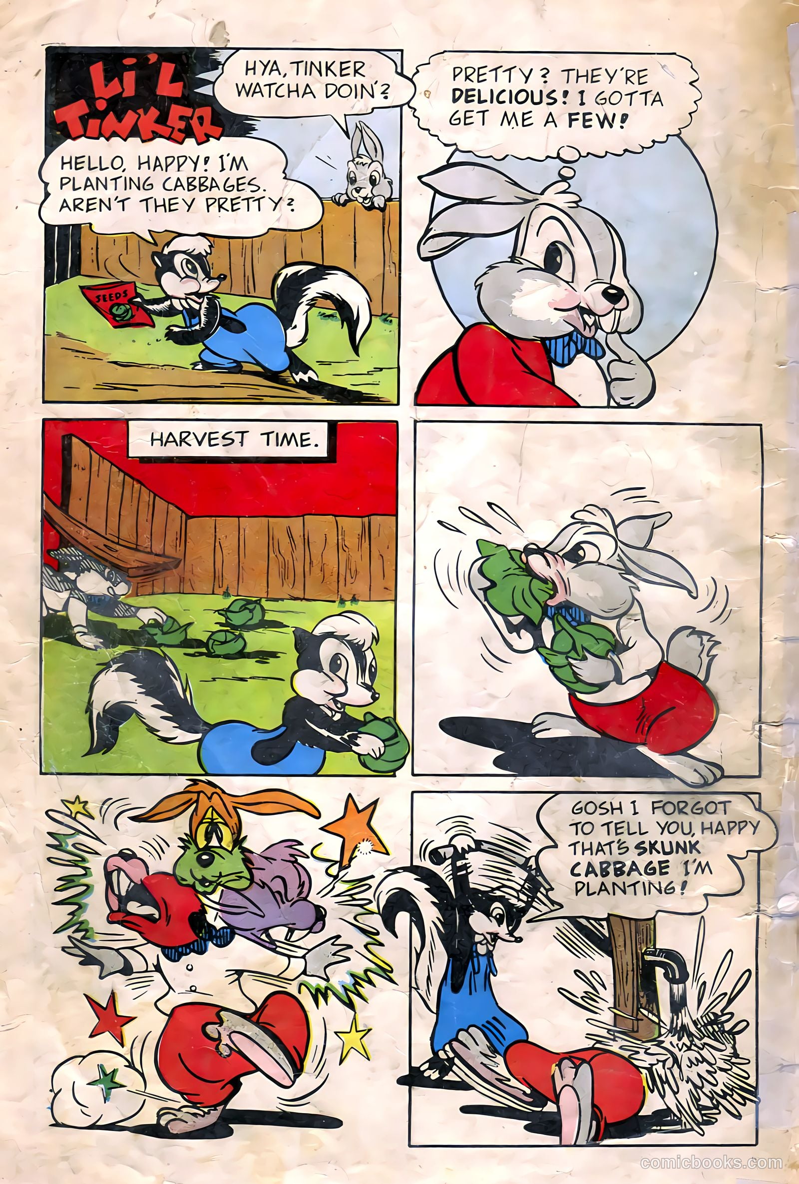 "Red" Rabbit Comics #13 (1949) — page 36 of 36