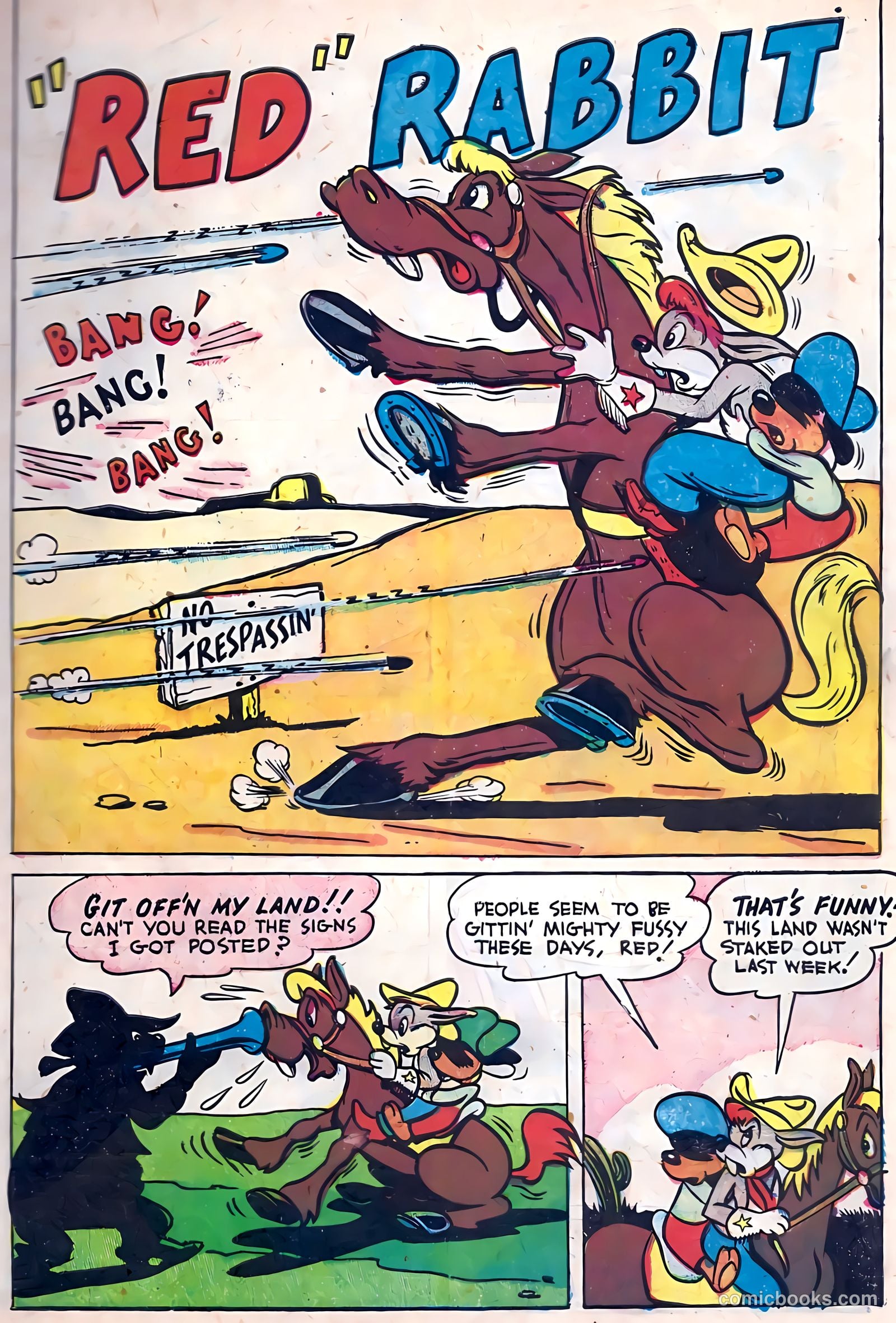 "Red" Rabbit Comics #14 (1950) — page 3 of 36