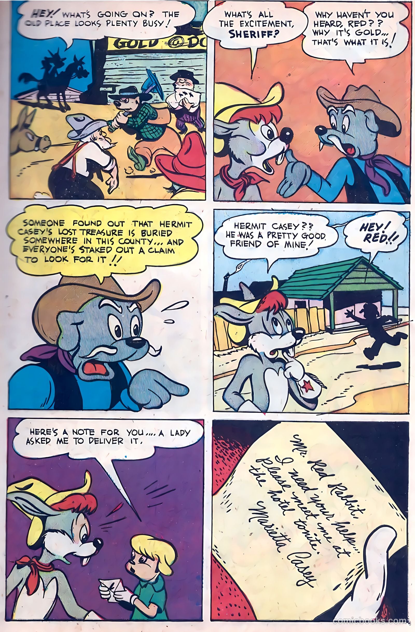 "Red" Rabbit Comics #14 (1950) — page 5 of 36