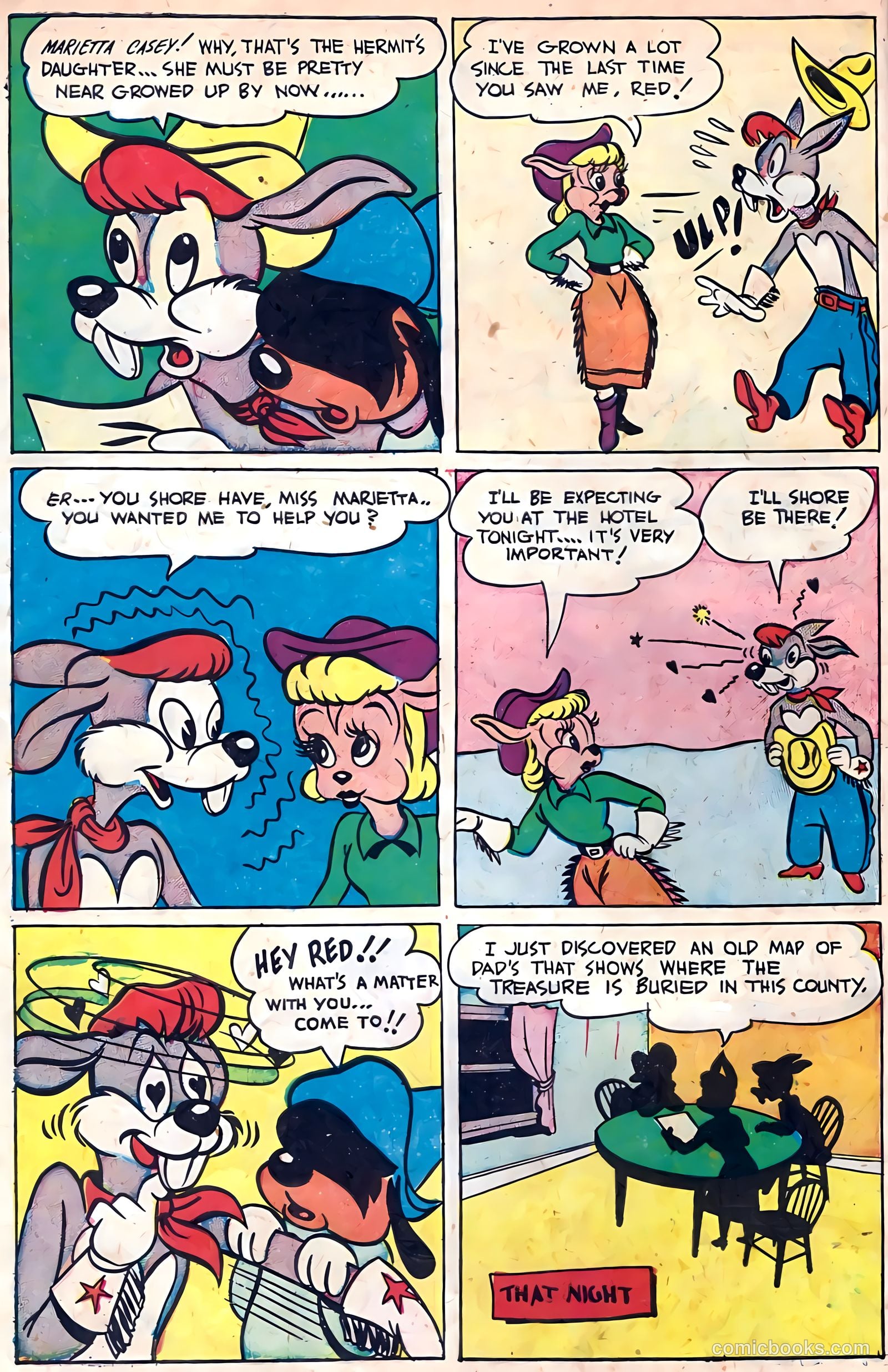 "Red" Rabbit Comics #14 (1950) — page 6 of 36