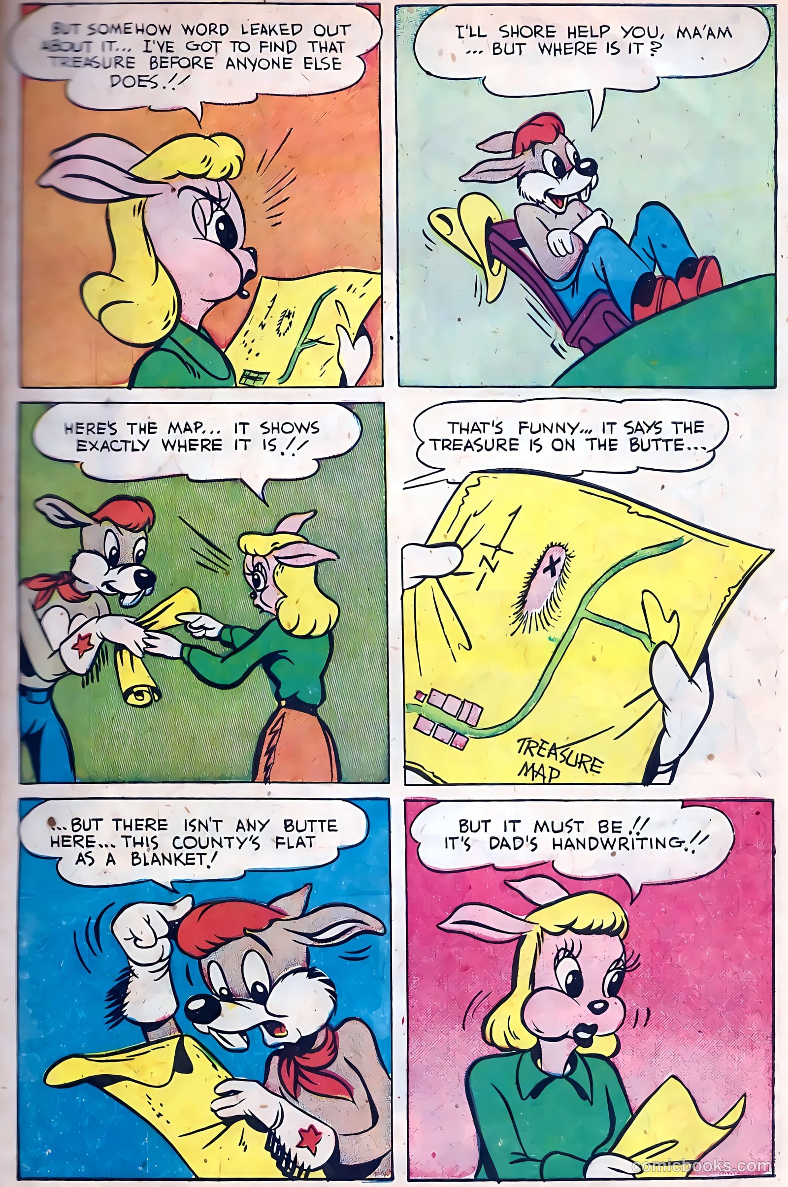"Red" Rabbit Comics #14 (1950) — page 7 of 36