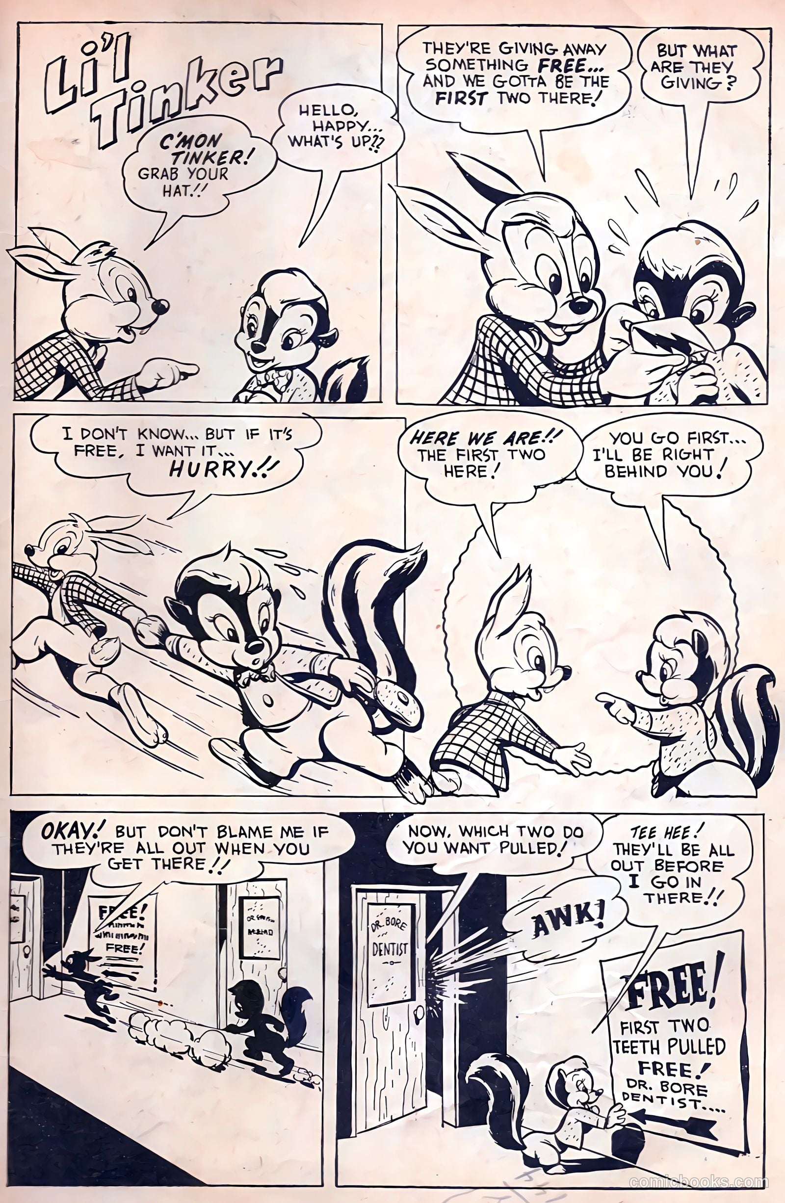 "Red" Rabbit Comics #14 (1950) — page 35 of 36