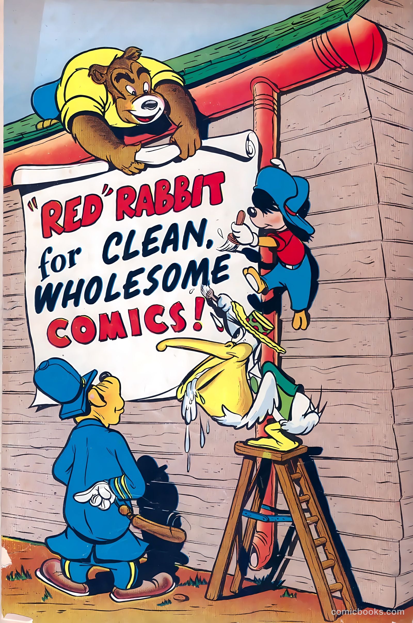 "Red" Rabbit Comics #14 (1950) — page 36 of 36