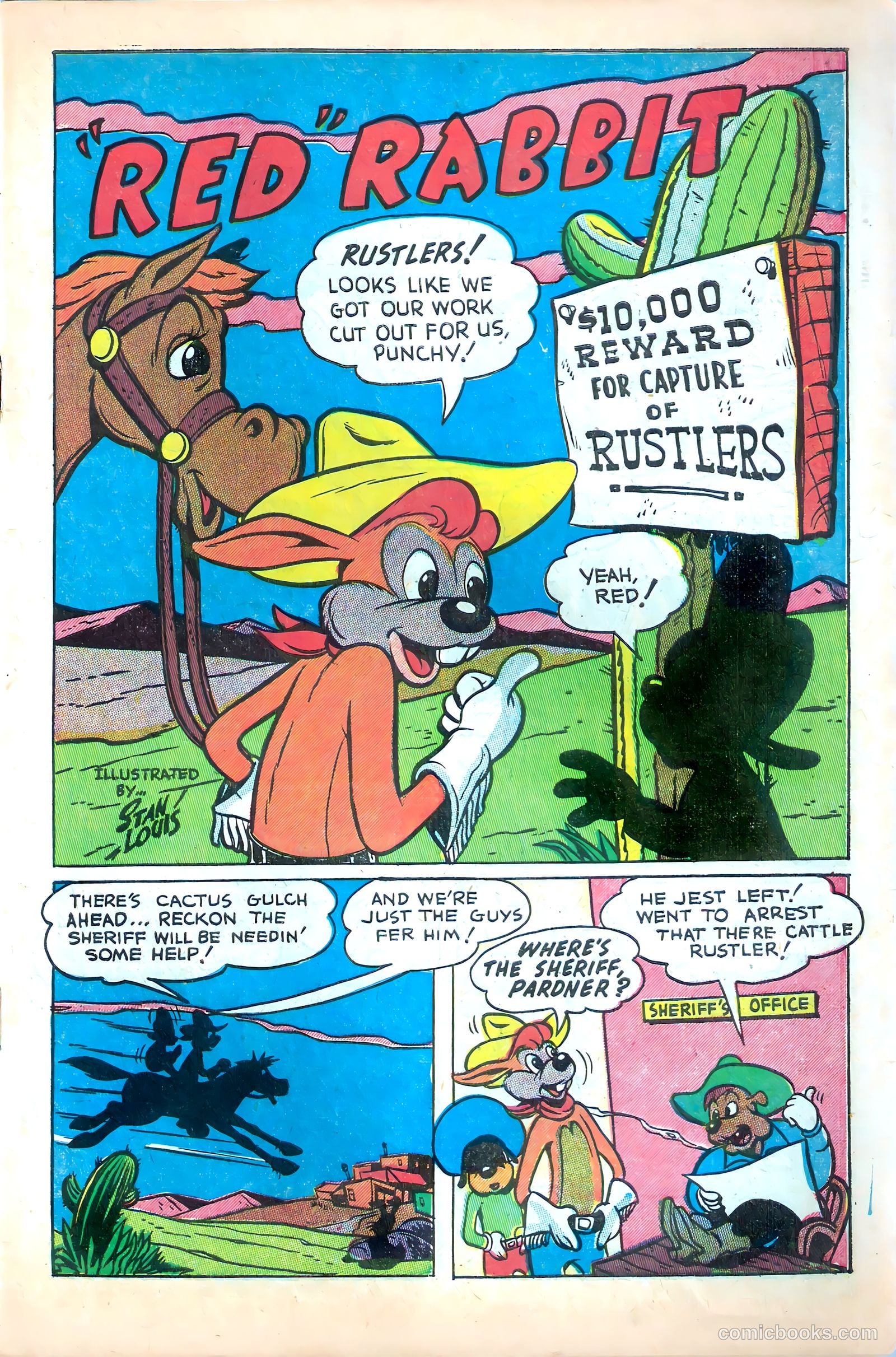 "Red" Rabbit Comics #15 (1950) — page 3 of 52