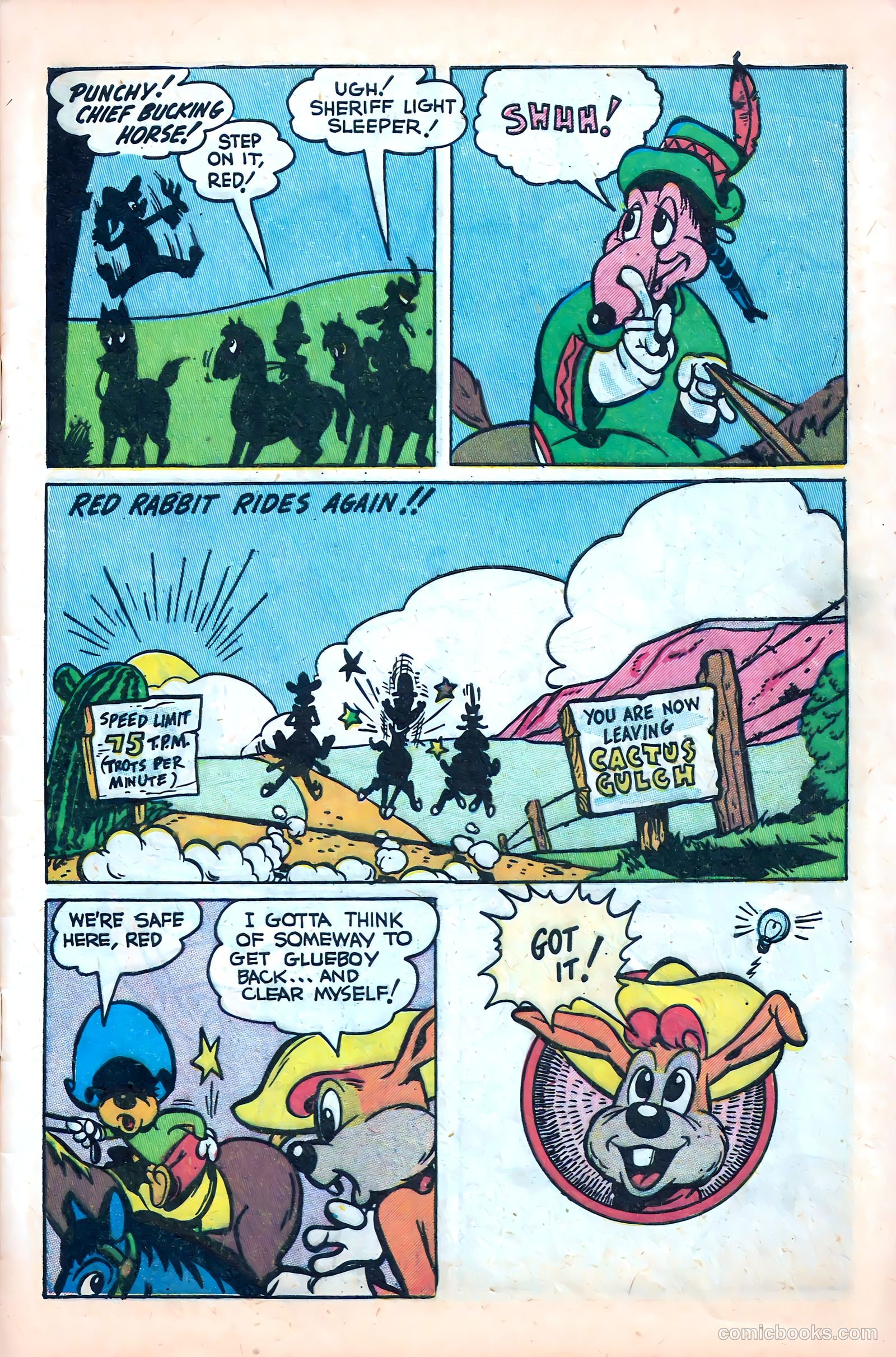 "Red" Rabbit Comics #15 (1950) — page 9 of 52