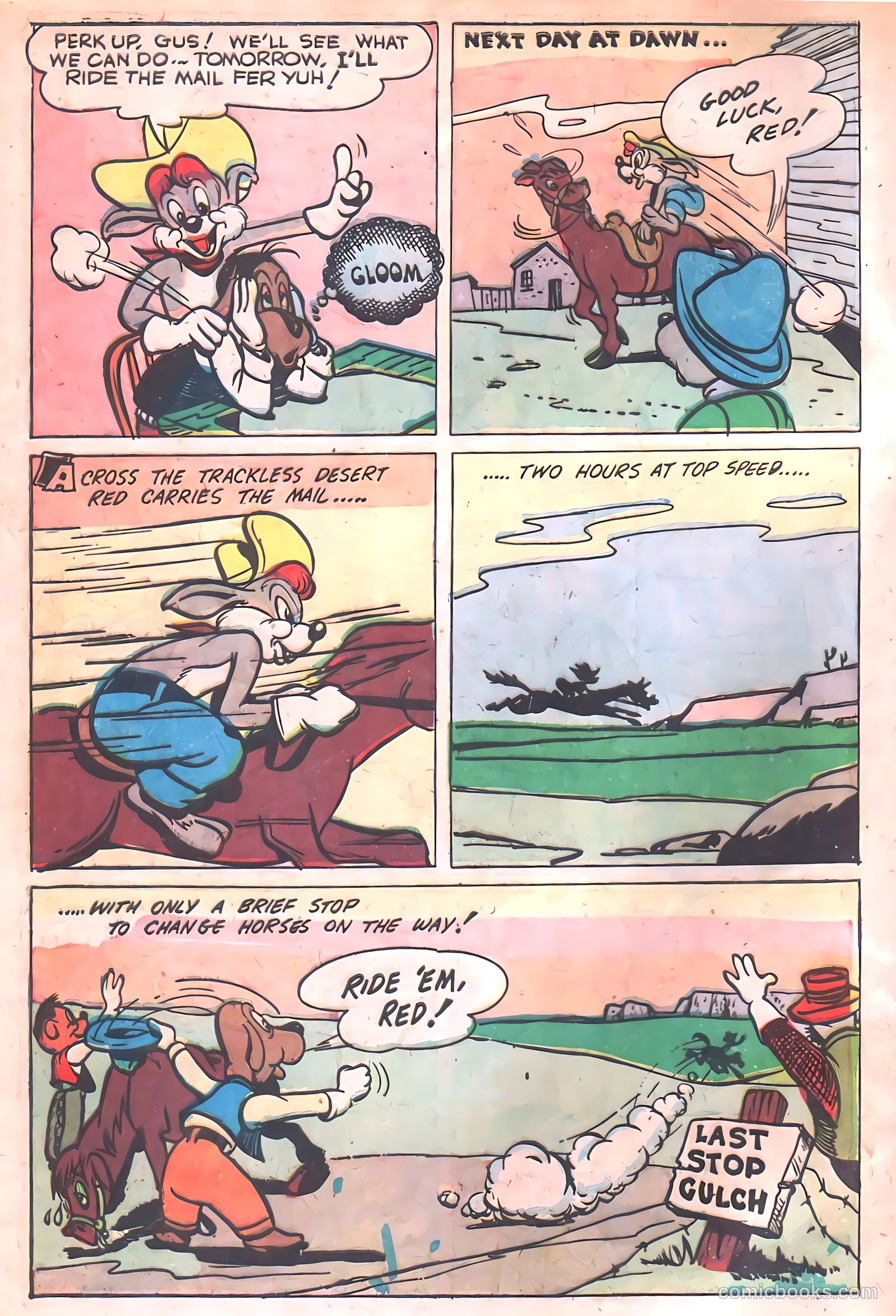 "Red" Rabbit Comics #16 (1950) — page 6 of 52