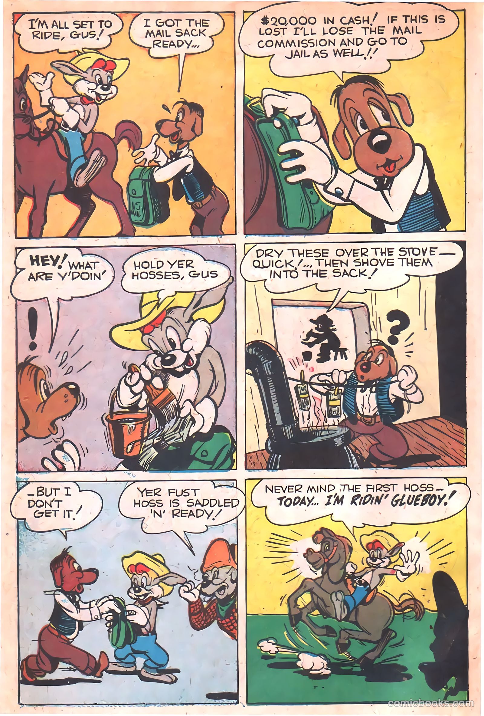 "Red" Rabbit Comics #16 (1950) — page 10 of 52