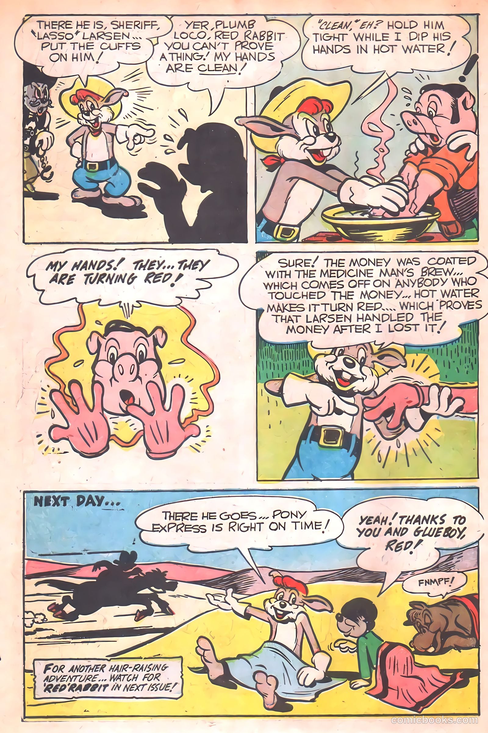 "Red" Rabbit Comics #16 (1950) — page 14 of 52