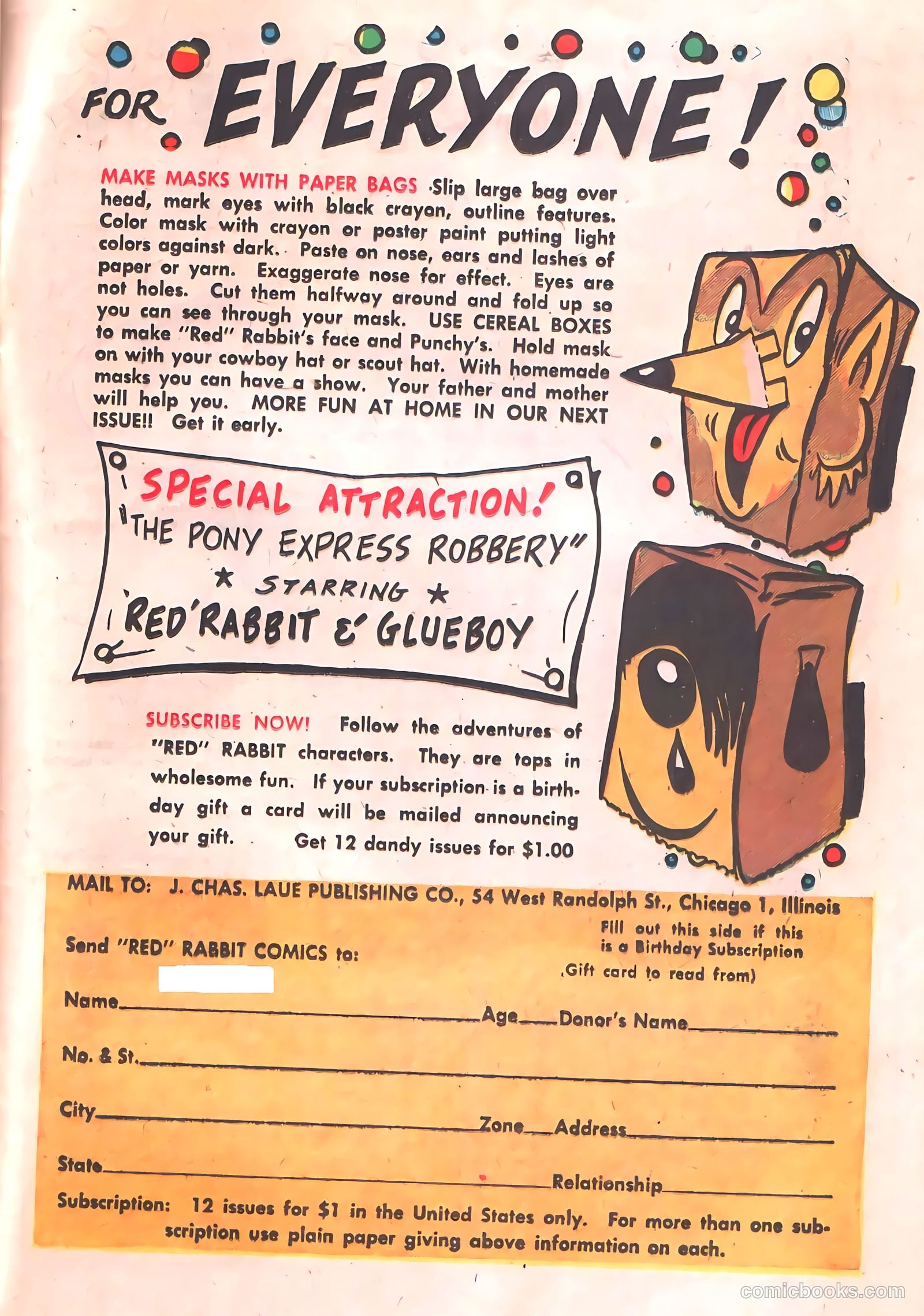 "Red" Rabbit Comics #16 (1950) — page 37 of 52