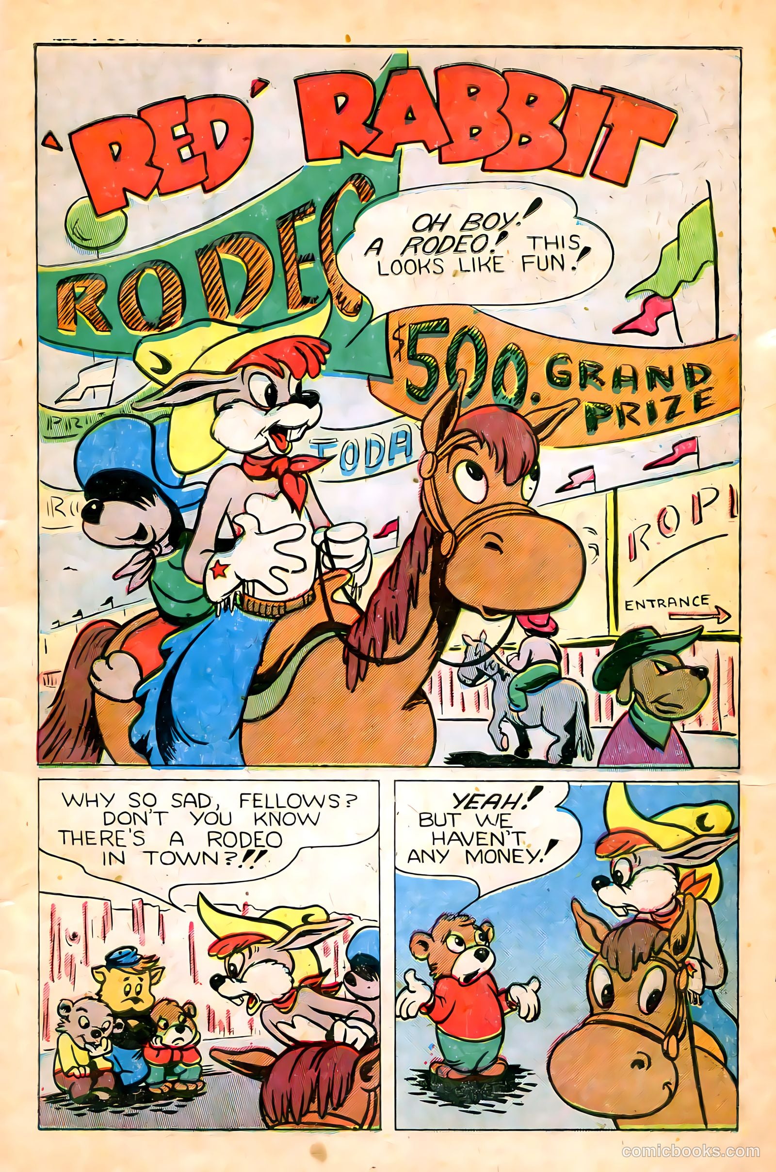 "Red" Rabbit Comics #17 (1950) — page 3 of 52