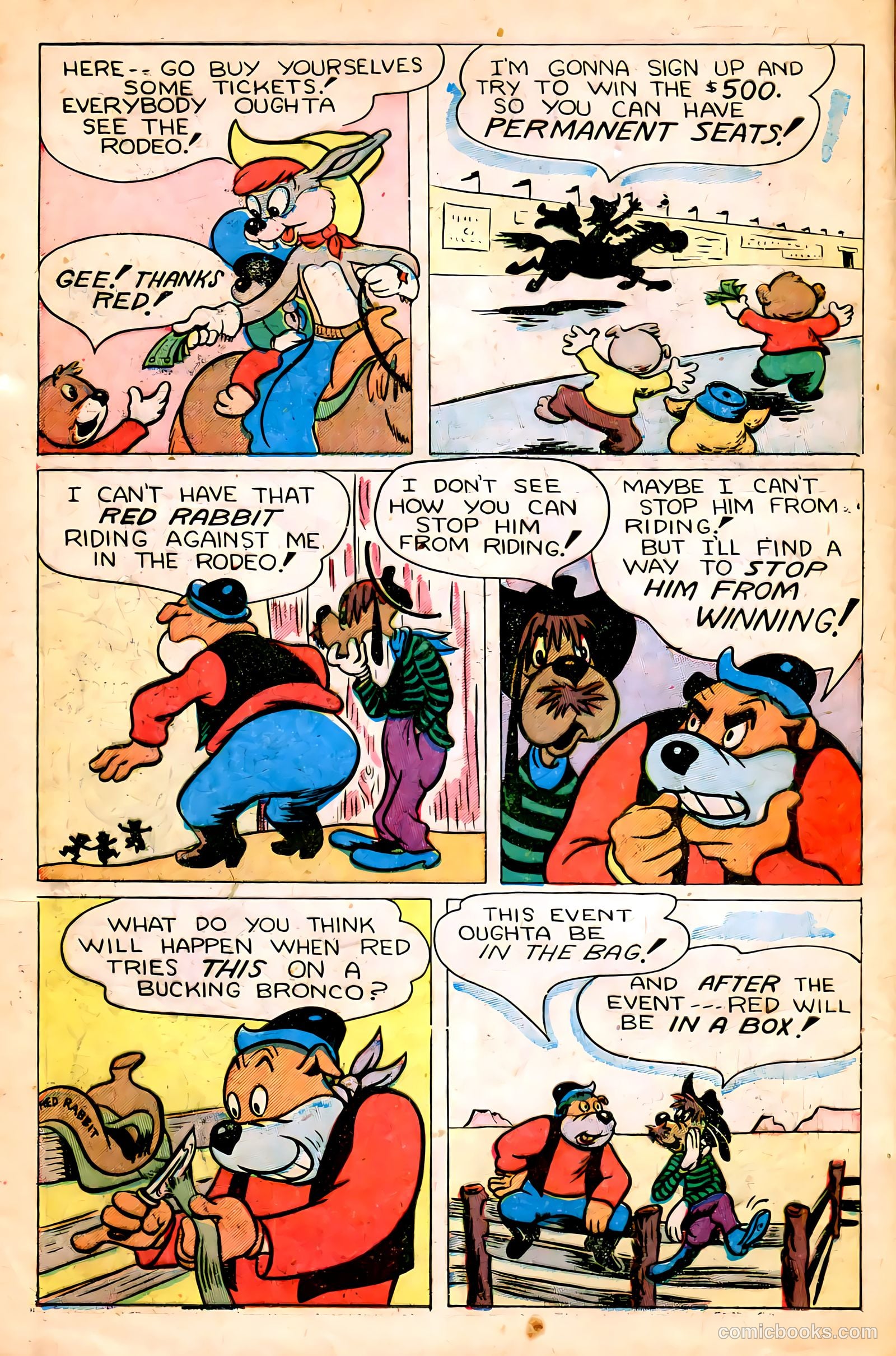 "Red" Rabbit Comics #17 (1950) — page 4 of 52
