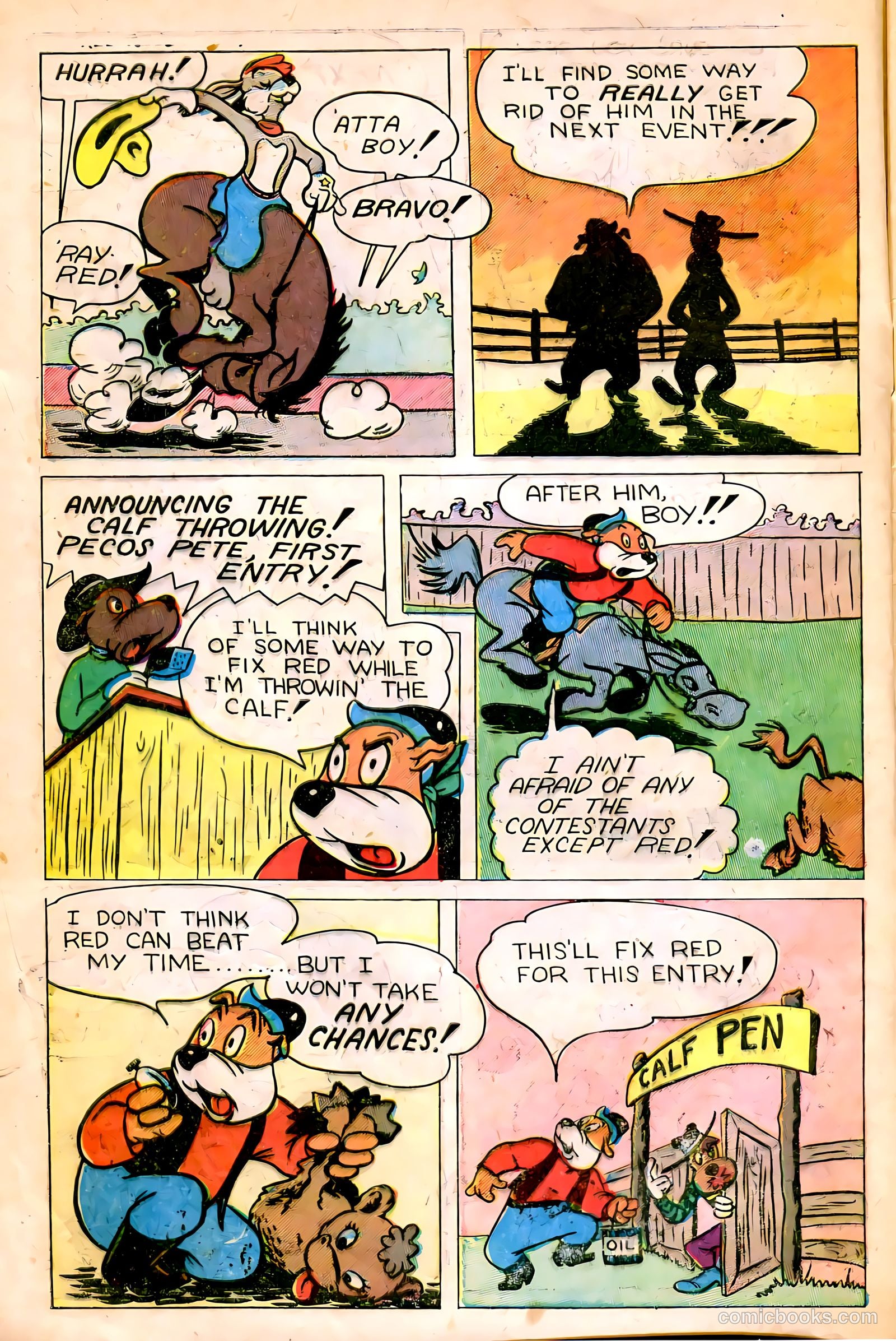 "Red" Rabbit Comics #17 (1950) — page 6 of 52