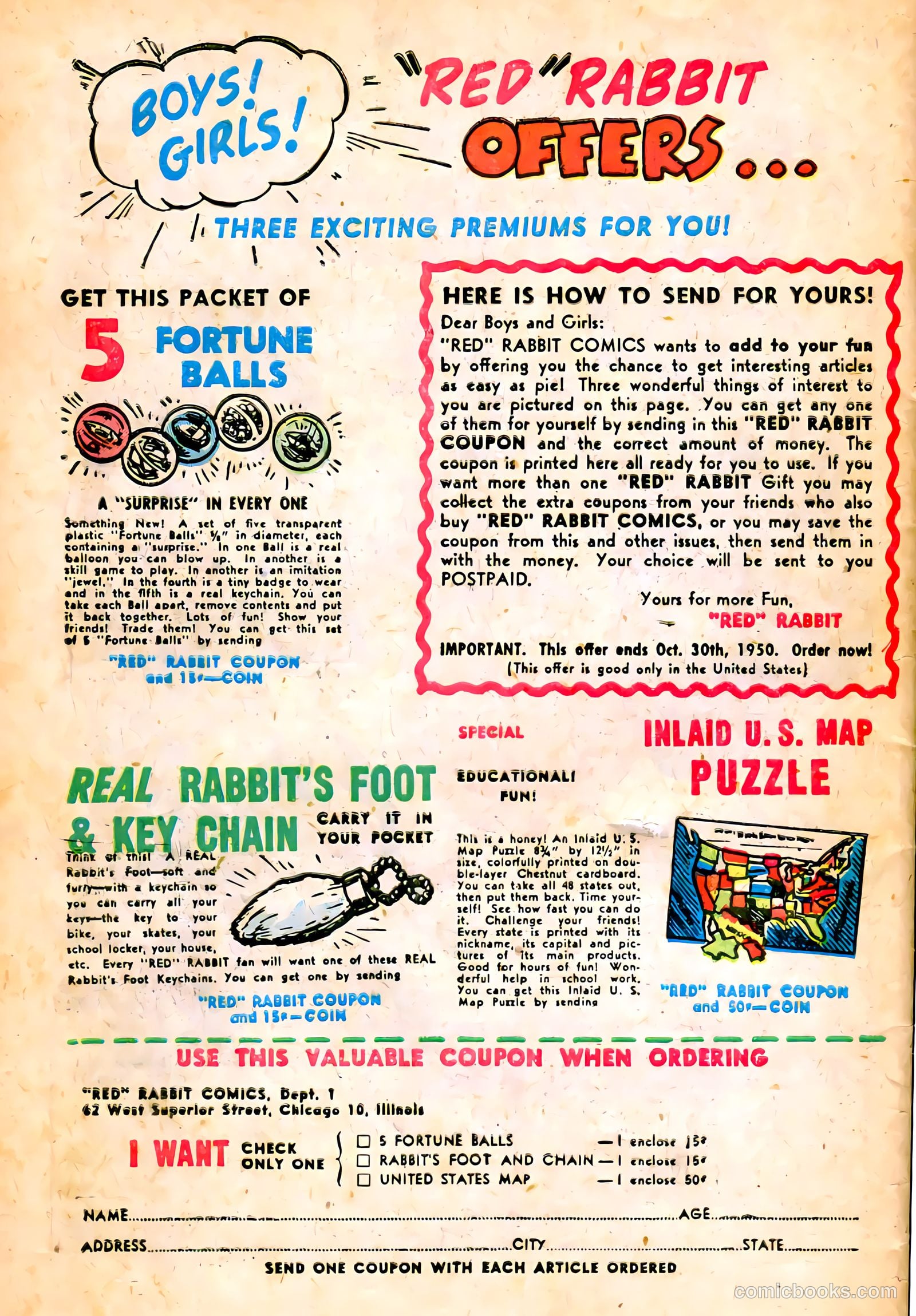 "Red" Rabbit Comics #17 (1950) — page 50 of 52