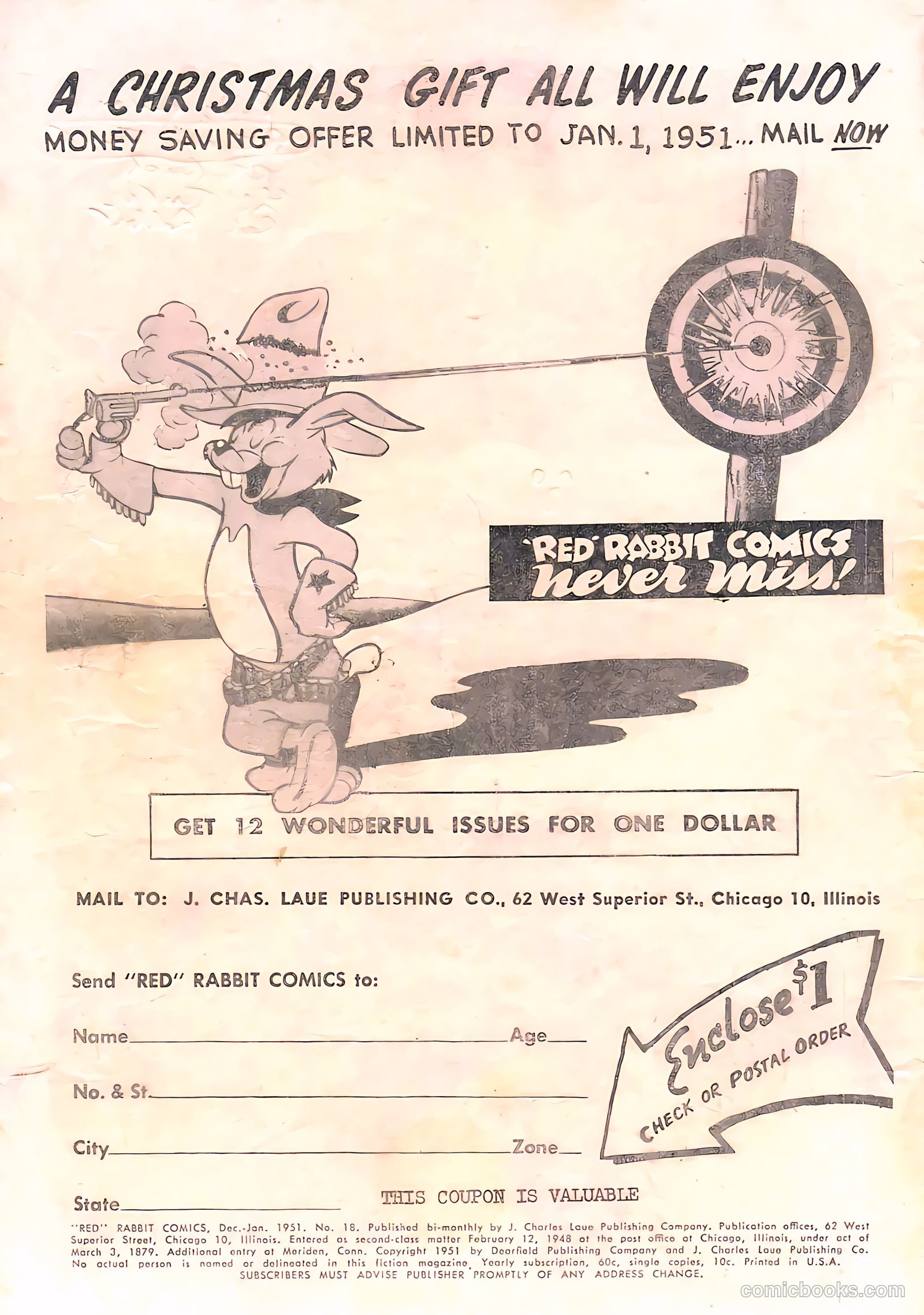 "Red" Rabbit Comics #18 (1950) — page 2 of 52