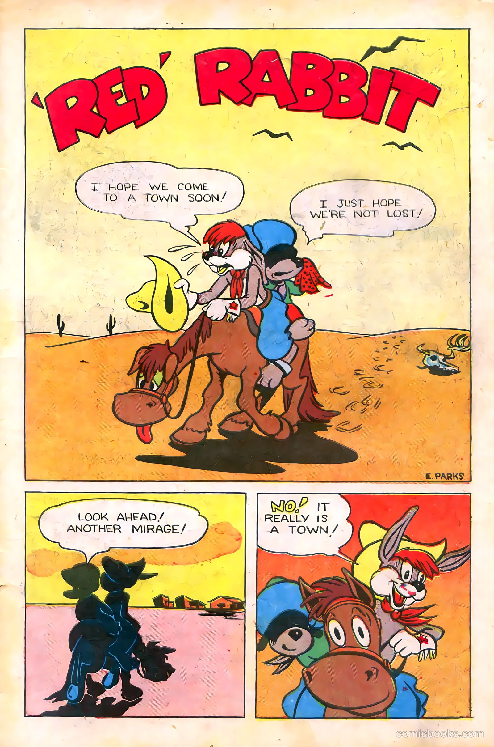"Red" Rabbit Comics #18 (1950) — page 3 of 52