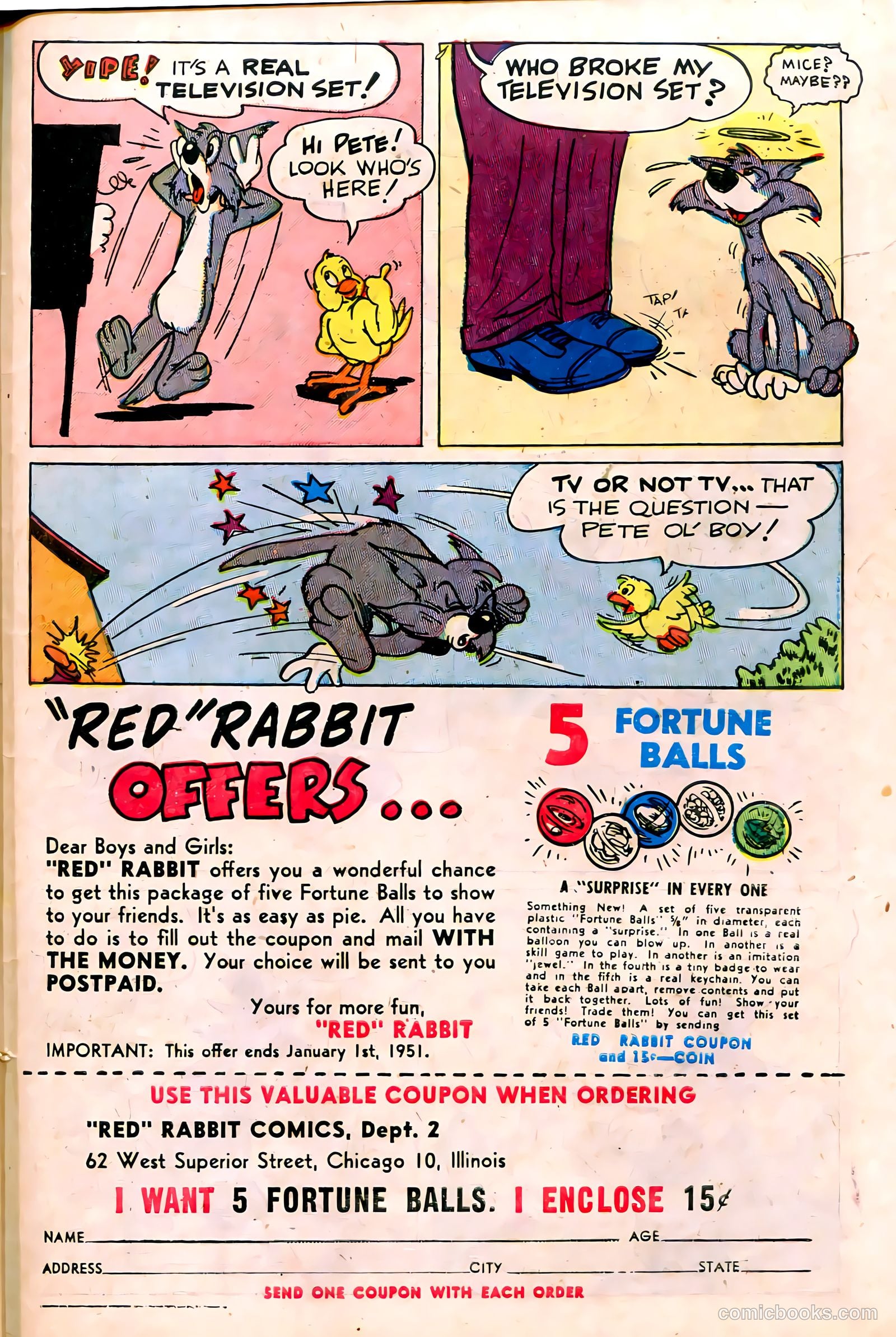 "Red" Rabbit Comics #18 (1950) — page 41 of 52