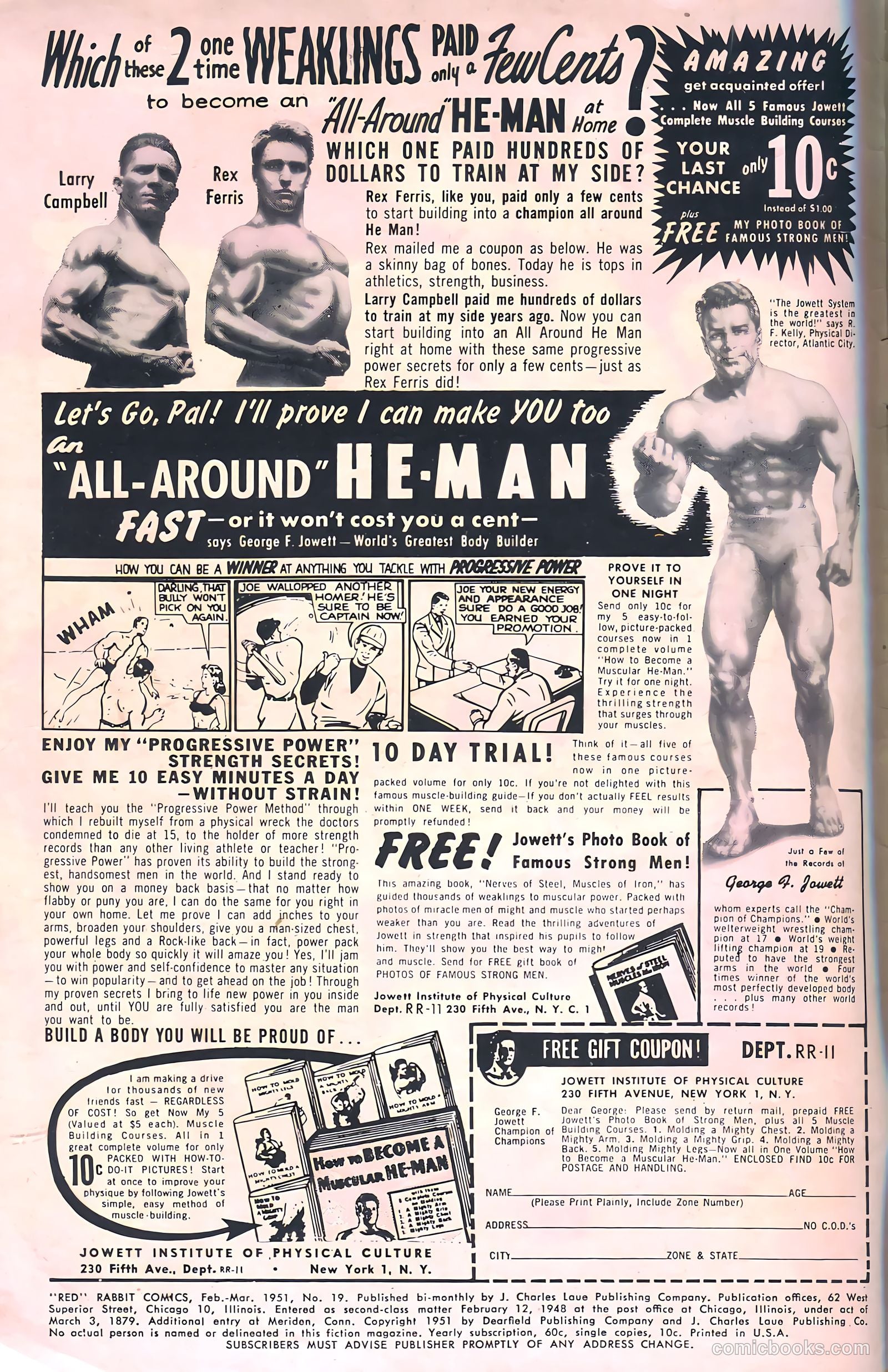 "Red" Rabbit Comics #19 (1951) — page 2 of 36