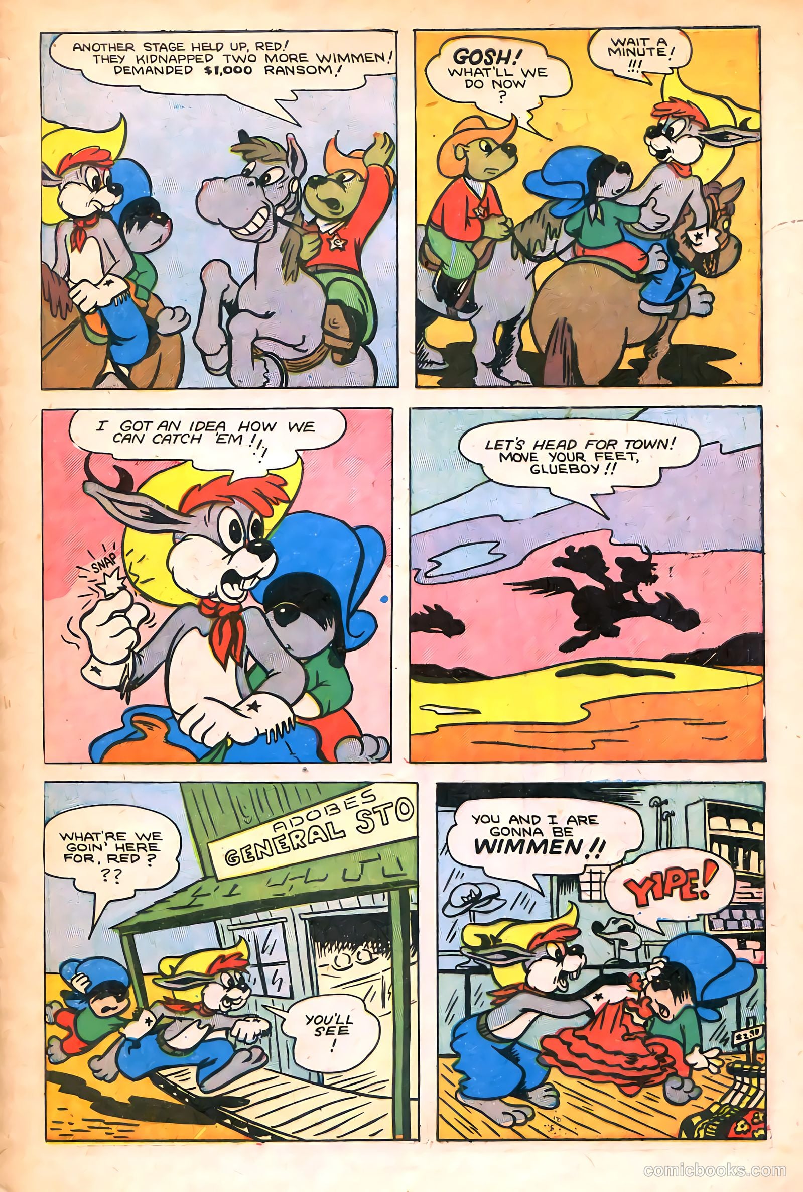 "Red" Rabbit Comics #19 (1951) — page 5 of 36