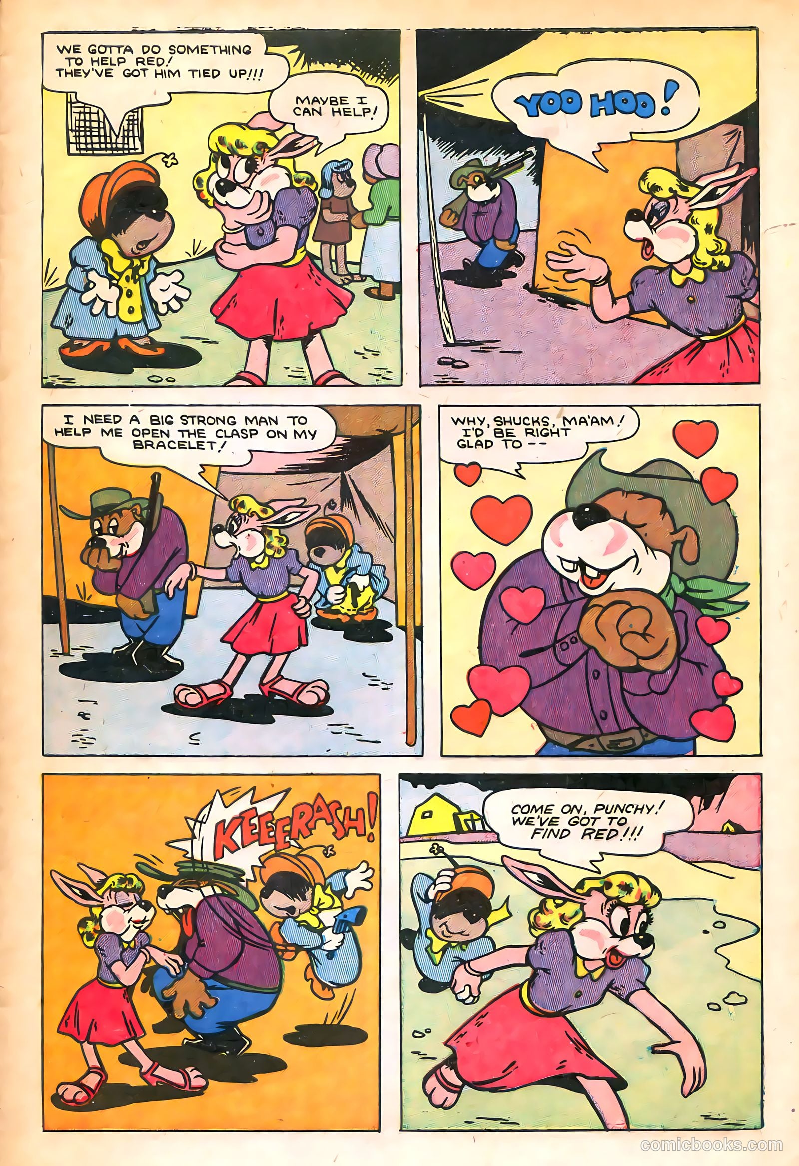 "Red" Rabbit Comics #19 (1951) — page 9 of 36