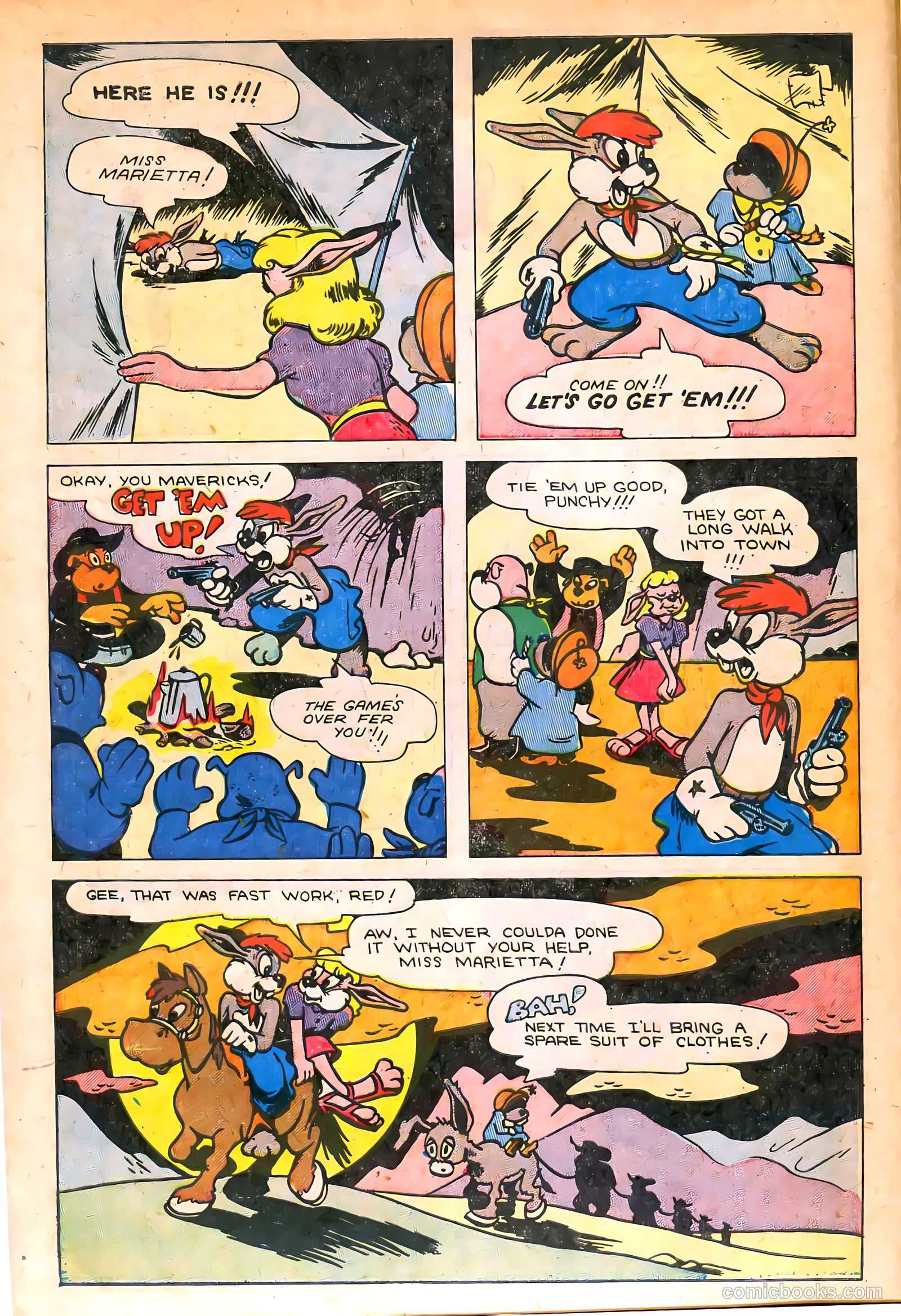 "Red" Rabbit Comics #19 (1951) — page 10 of 36