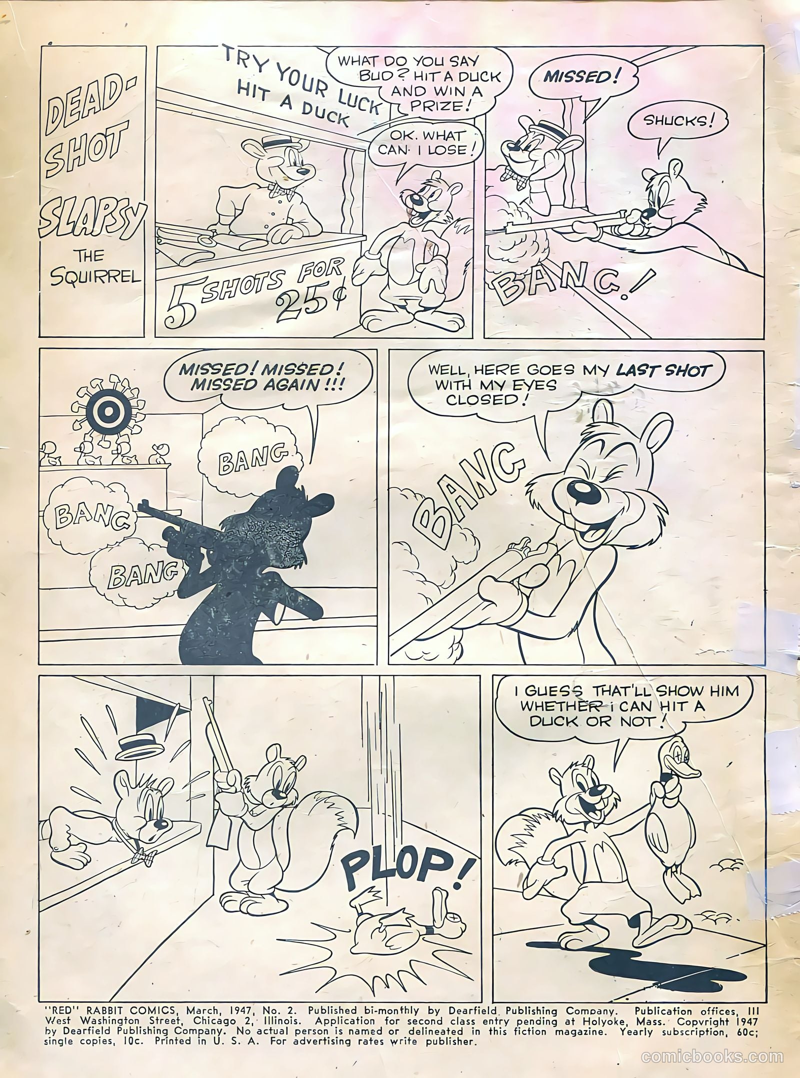 "Red" Rabbit Comics #2 (1947) — page 2 of 48