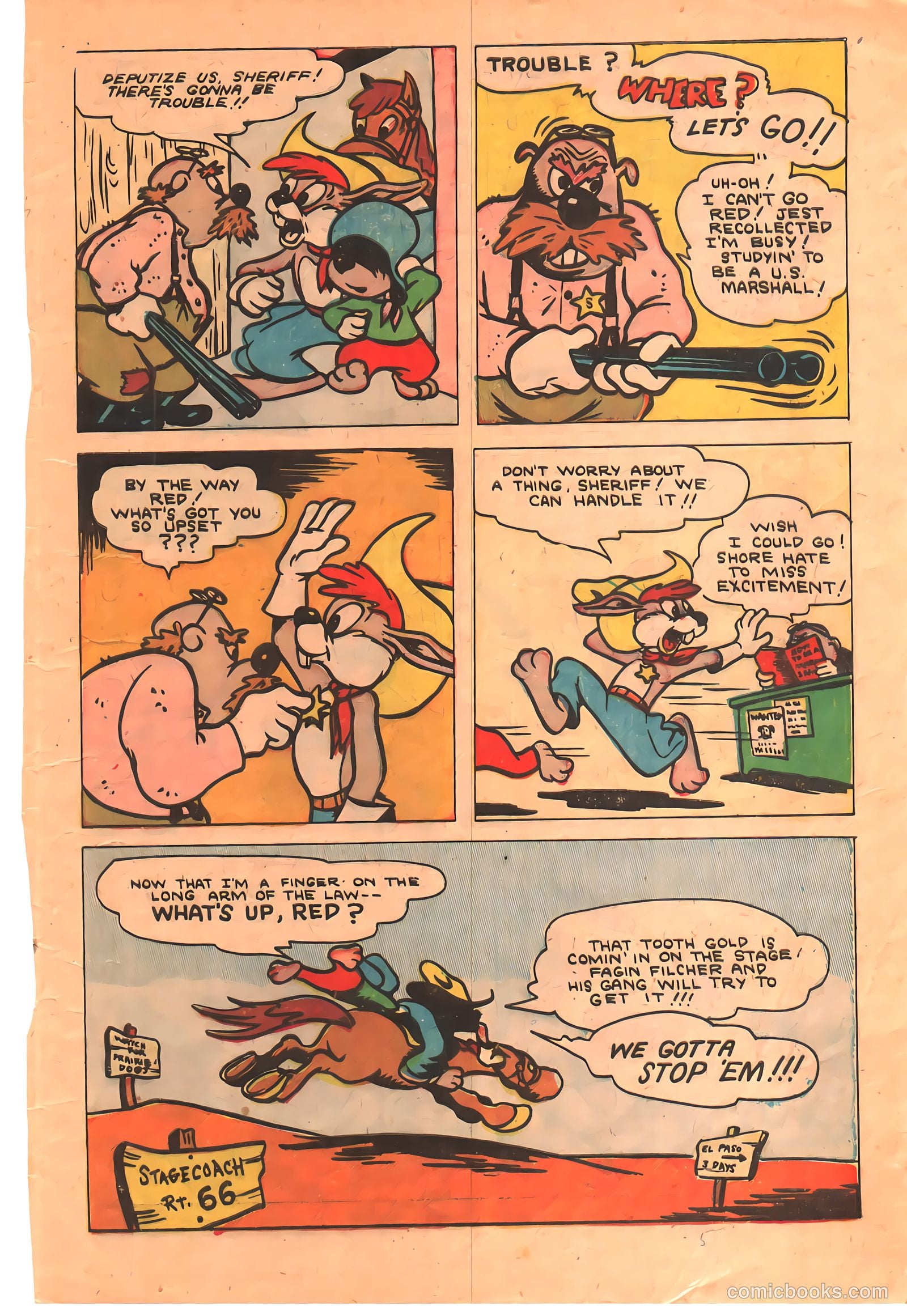 "Red" Rabbit Comics #20 (1951) — page 5 of 36