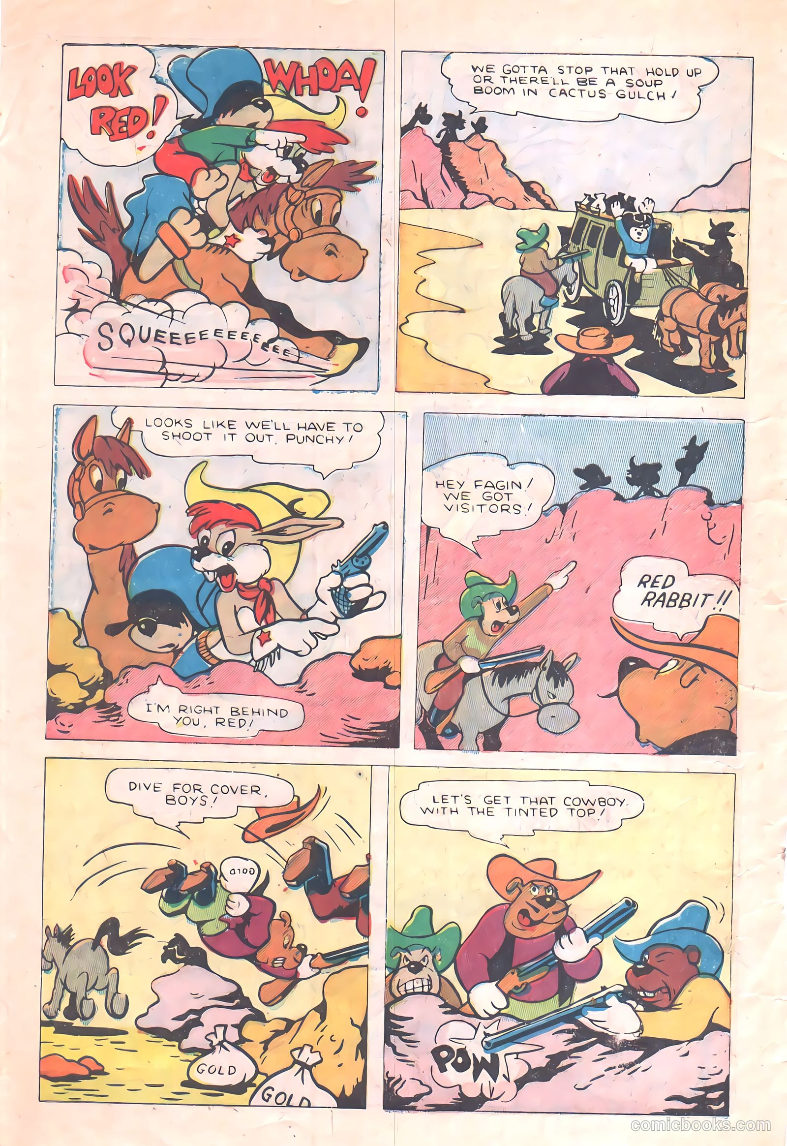 "Red" Rabbit Comics #20 (1951) — page 6 of 36
