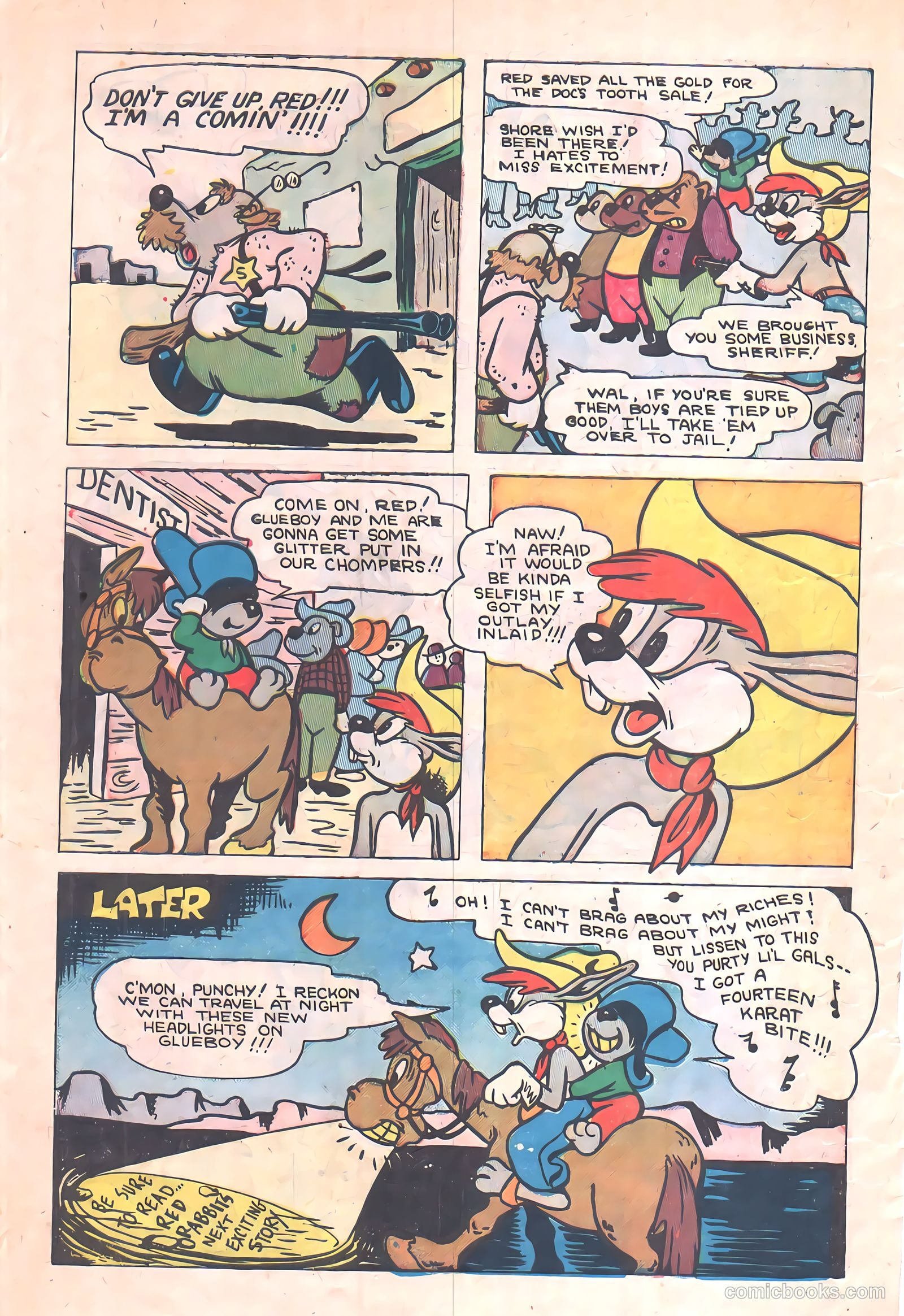 "Red" Rabbit Comics #20 (1951) — page 10 of 36