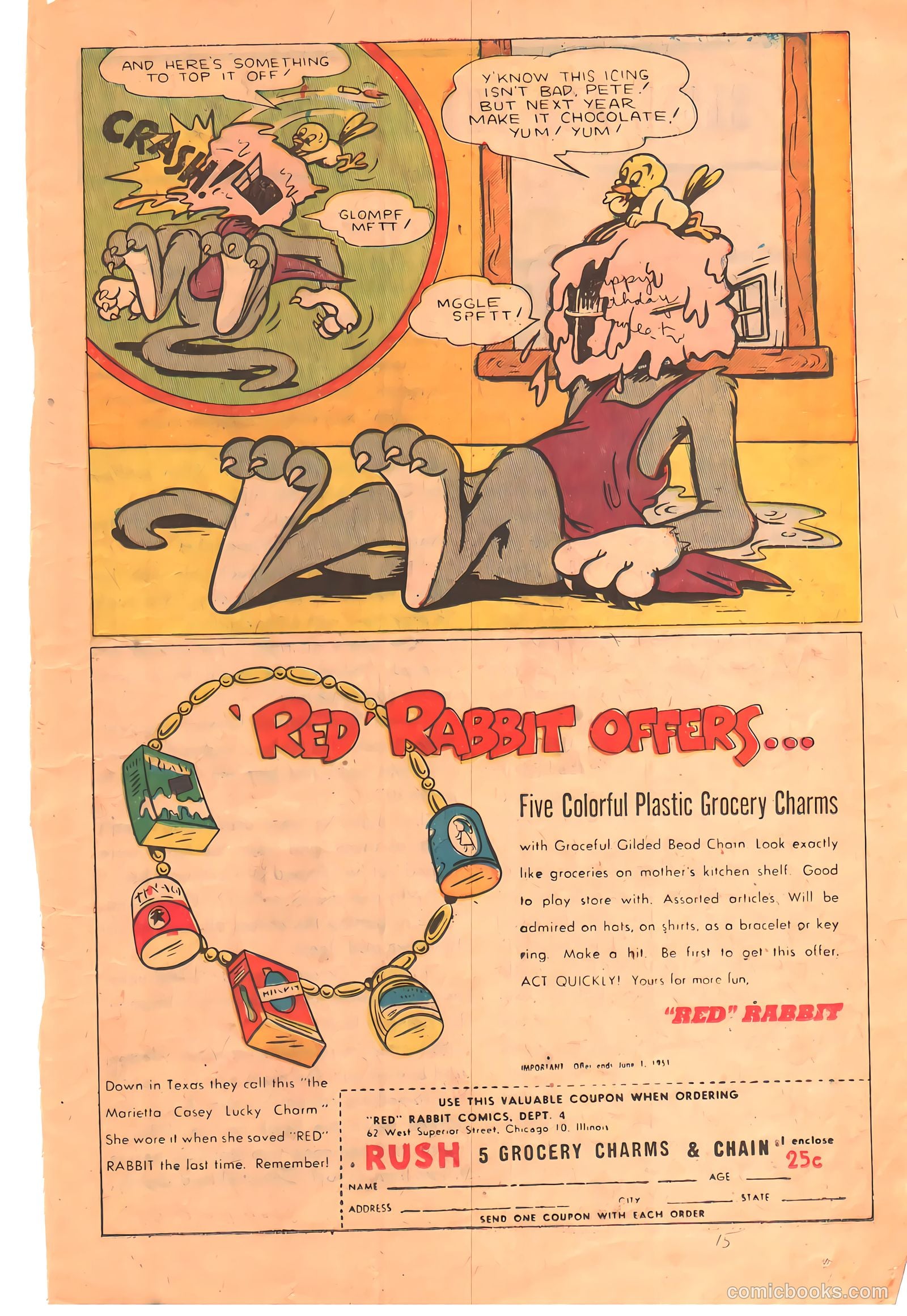 "Red" Rabbit Comics #20 (1951) — page 15 of 36