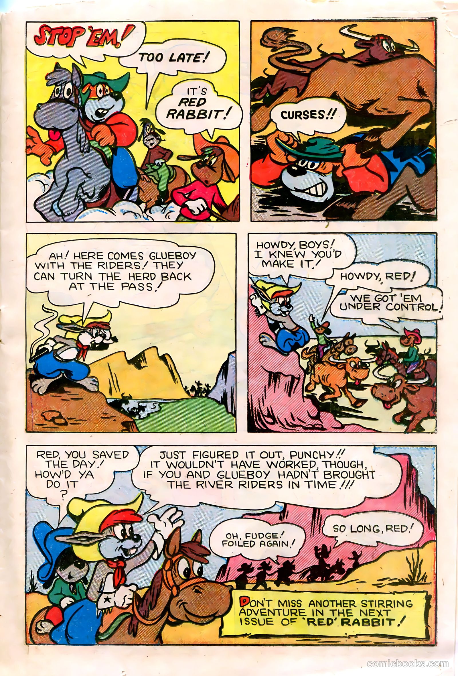 "Red" Rabbit Comics #21 (1951) — page 11 of 36