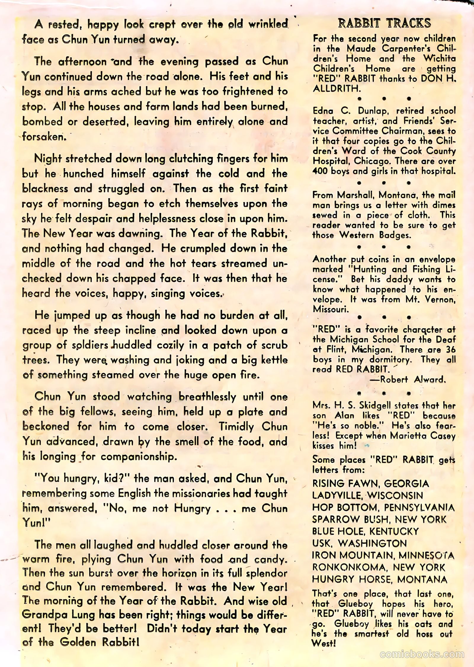 "Red" Rabbit Comics #21 (1951) — page 18 of 36
