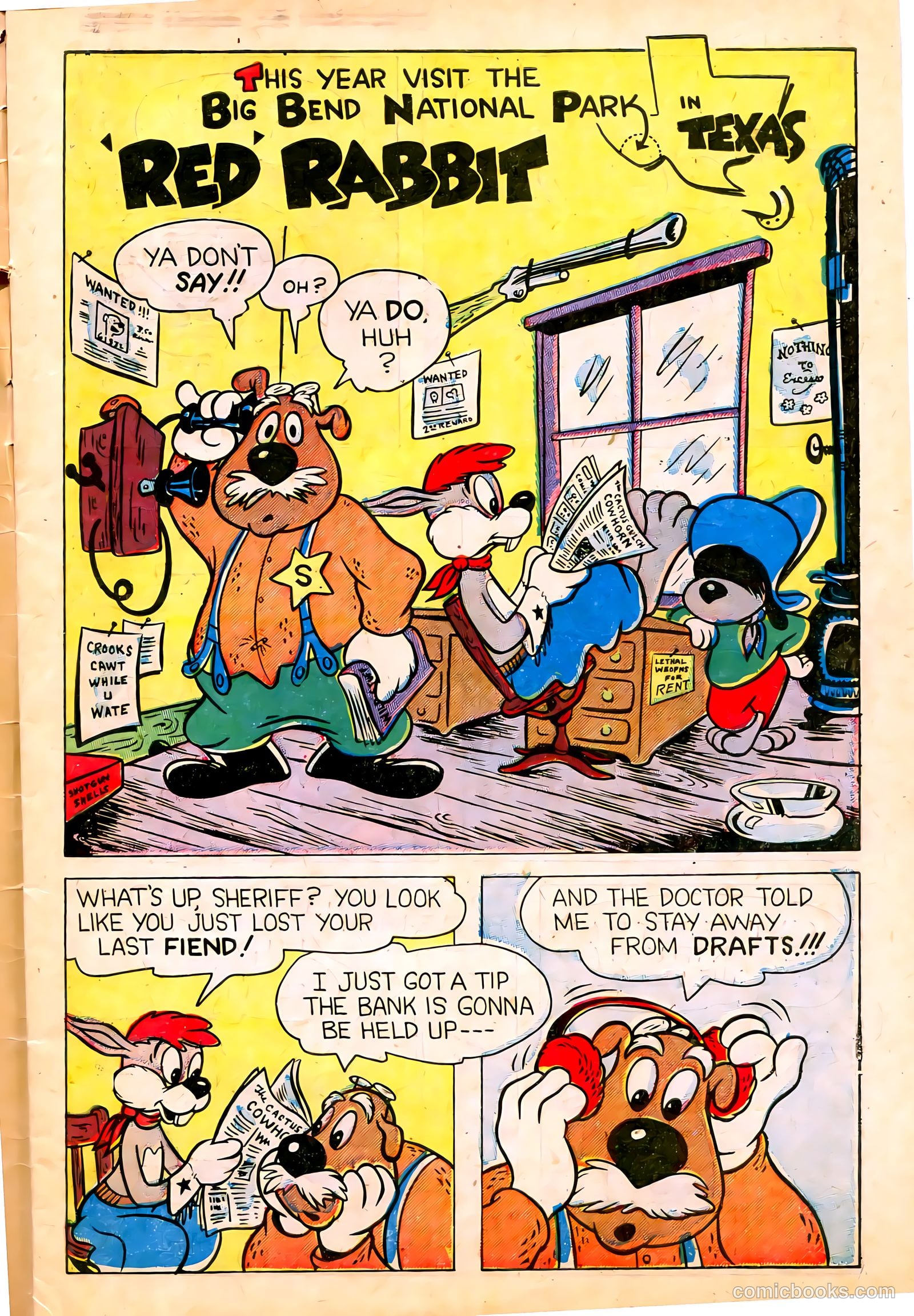 "Red" Rabbit Comics #22 (1951) — page 3 of 36