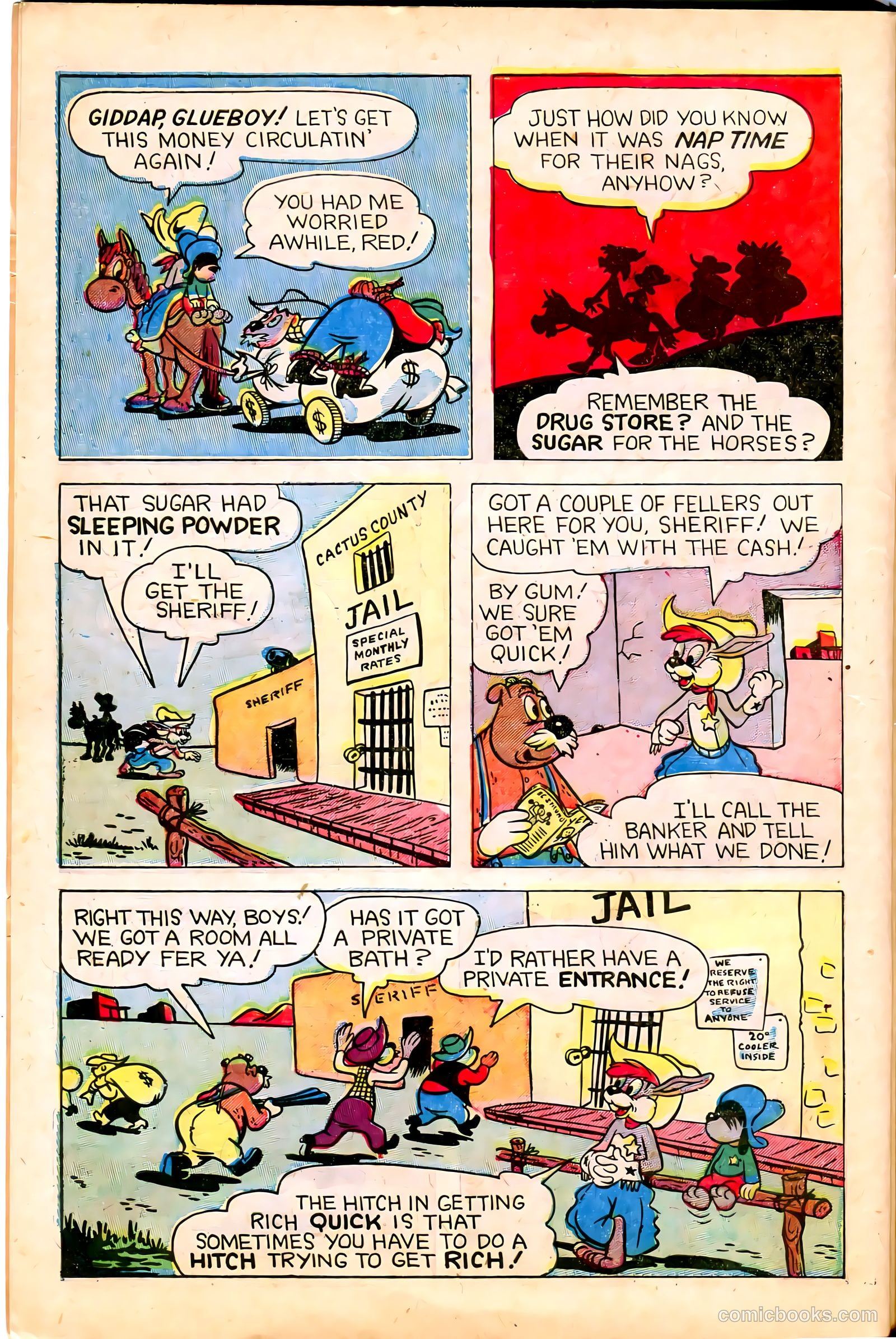 "Red" Rabbit Comics #22 (1951) — page 10 of 36