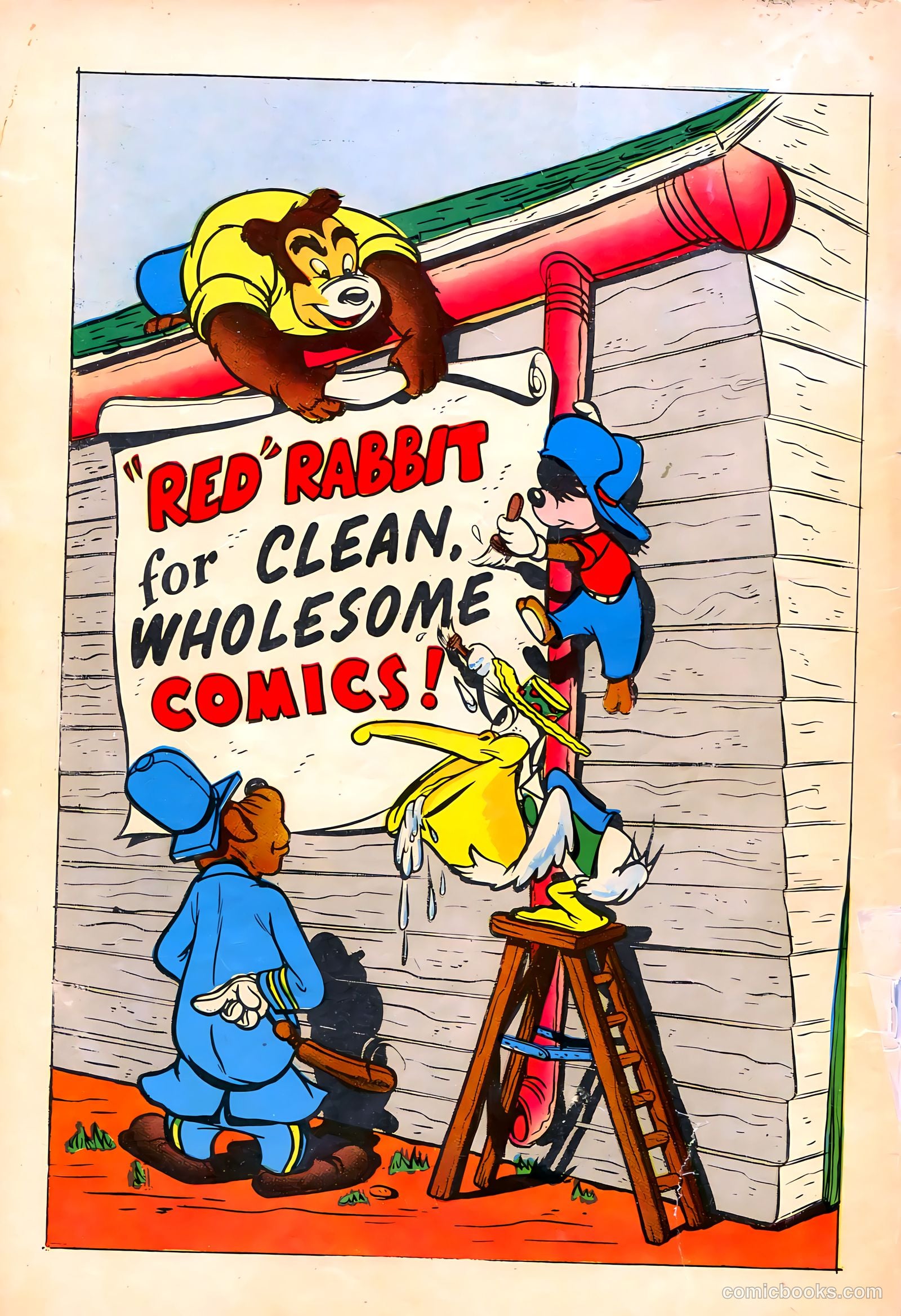 "Red" Rabbit Comics #22 (1951) — page 36 of 36