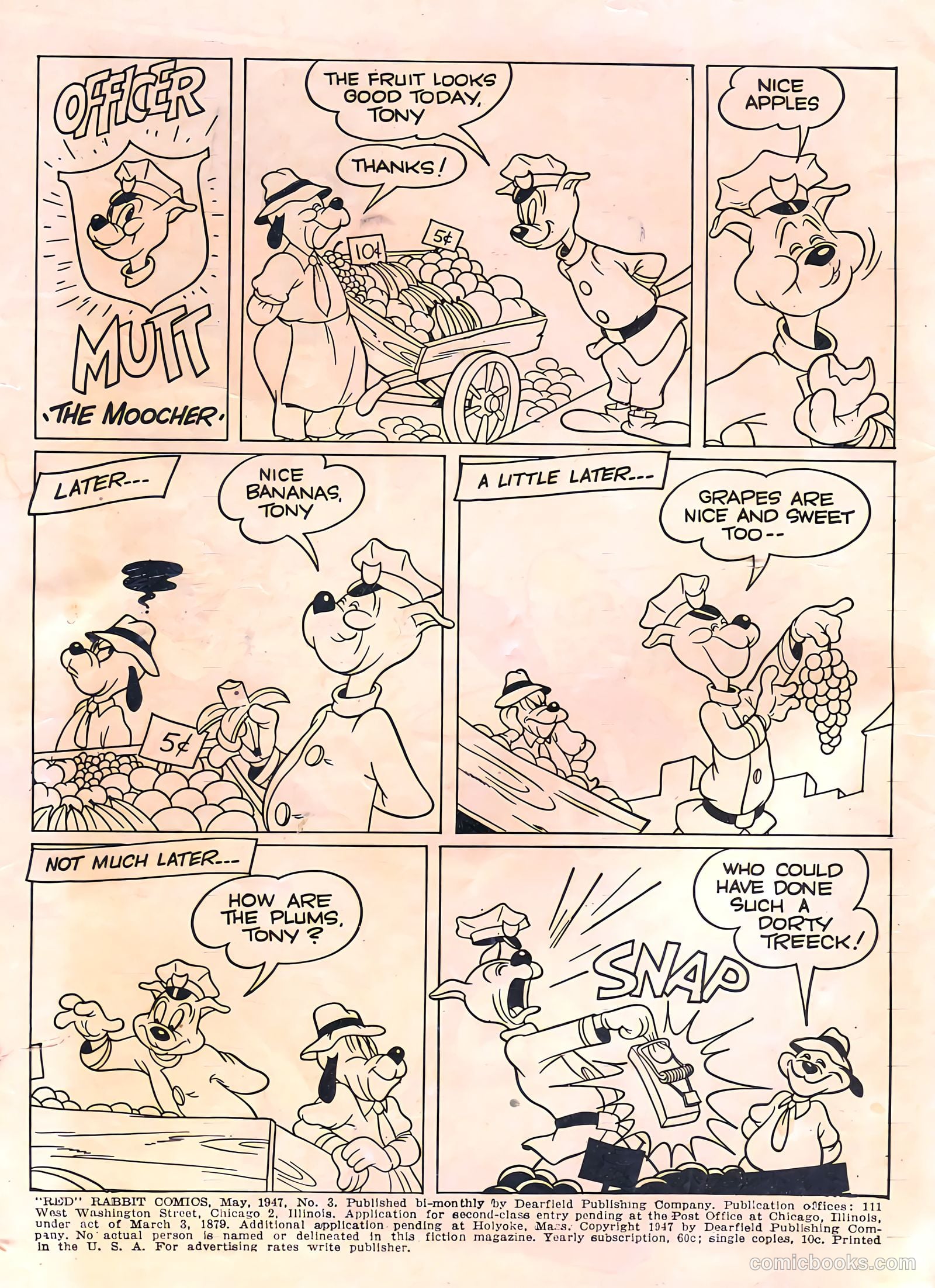 "Red" Rabbit Comics #3 (1947) — page 2 of 52