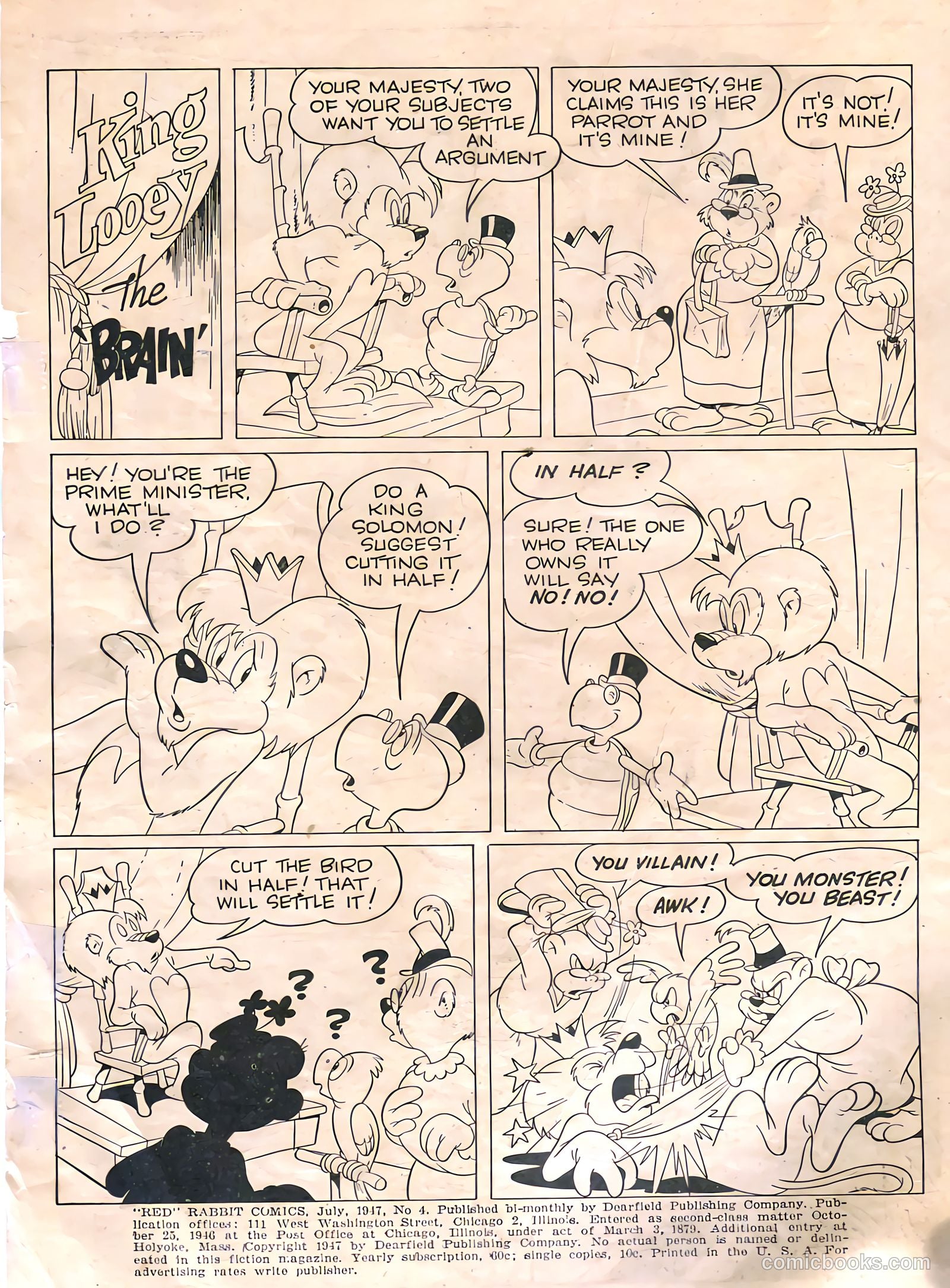 "Red" Rabbit Comics #4 (1947) — page 2 of 52