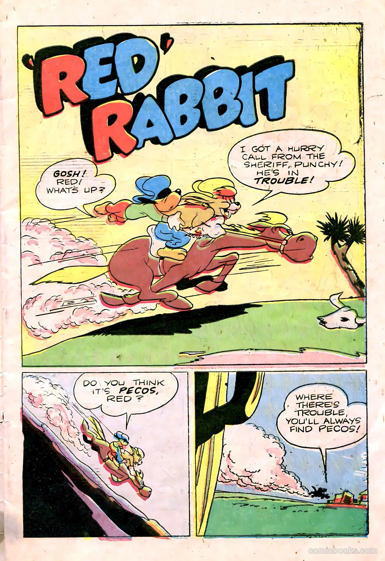"Red" Rabbit Comics #4 (1947) — page 3 of 52