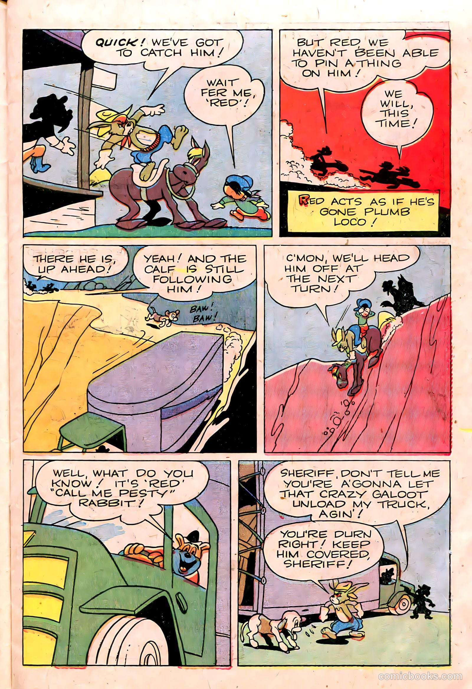 "Red" Rabbit Comics #4 (1947) — page 13 of 52