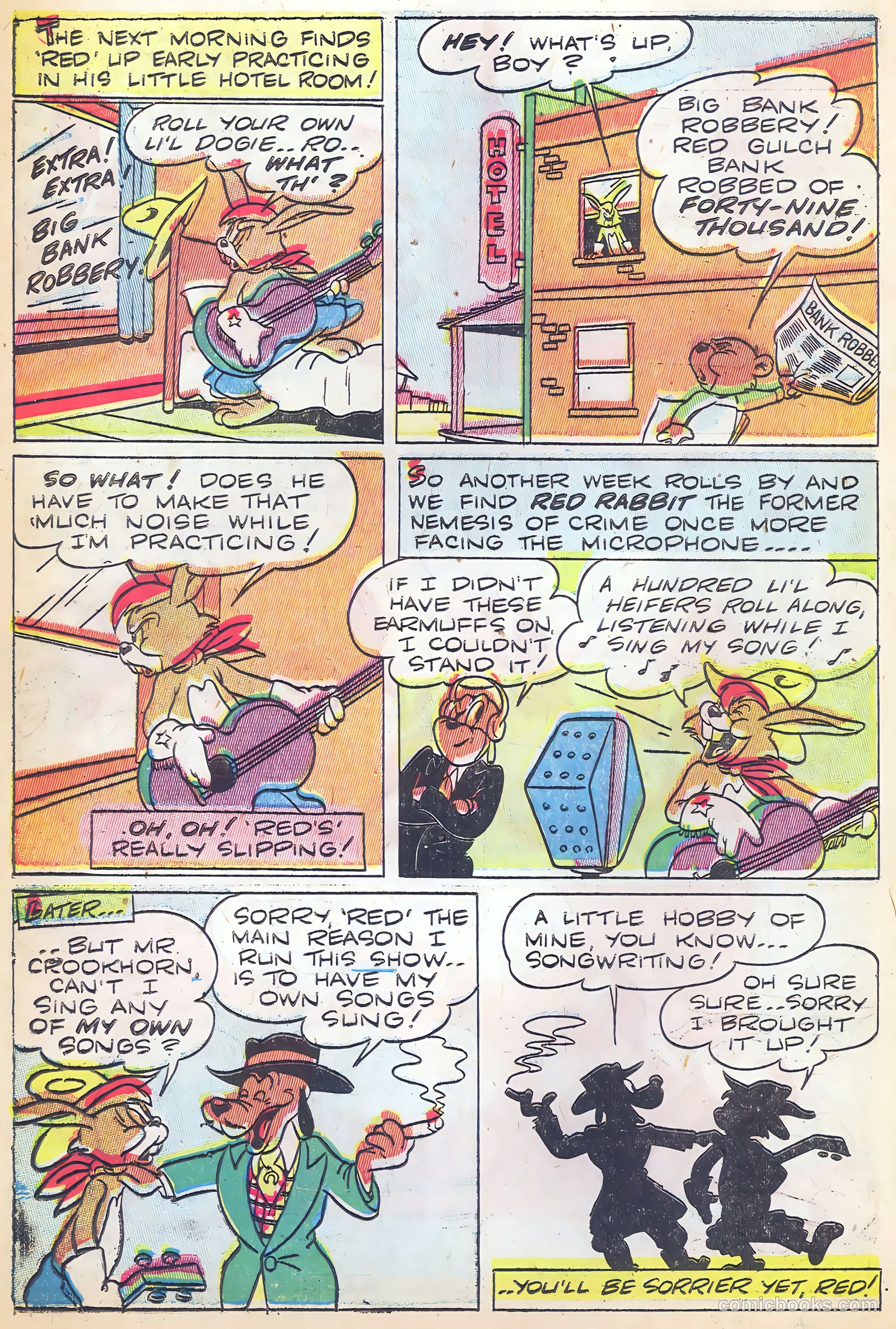 "Red" Rabbit Comics #5 (1947) — page 10 of 49